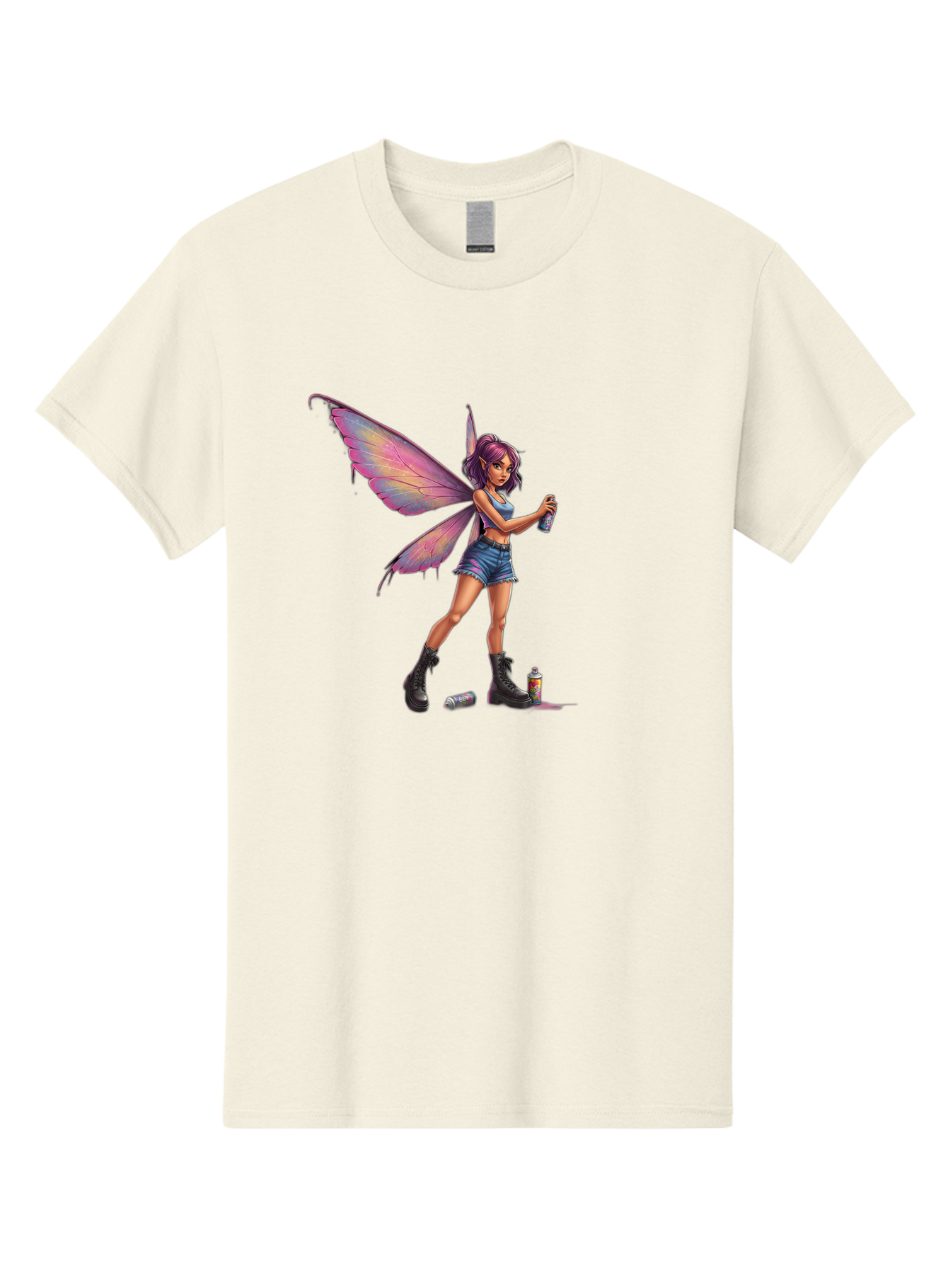 Fairy-With-Spray-Paint Men'S Graphic Tee, 100% Cotton, Comfortable Casual Summer Wear, Machine Washable, Vintage Camera, Old Camera, Antique Camera, Black Camera, Classic Photography, Photography Equipment, Nostalgic Device, Film Camera, Bak543