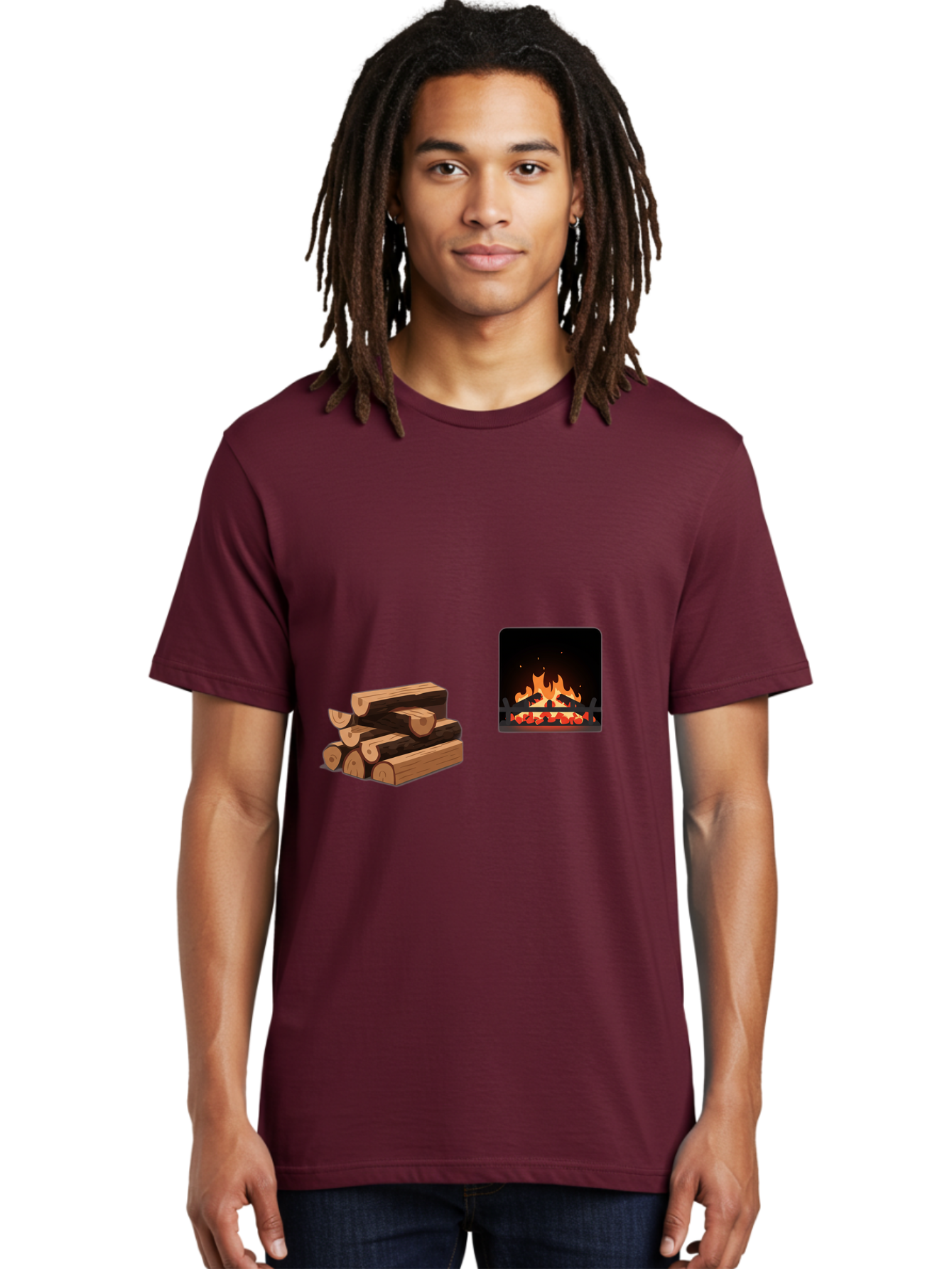 Fireplace-And-Logs Men'S Graphic Tee, 100% Cotton, Comfortable Casual Summer Wear, Machine Washable, Vintage Camera, Old Camera, Antique Camera, Black Camera, Classic Photography, Photography Equipment, Nostalgic Device, Film Camera, Bak547