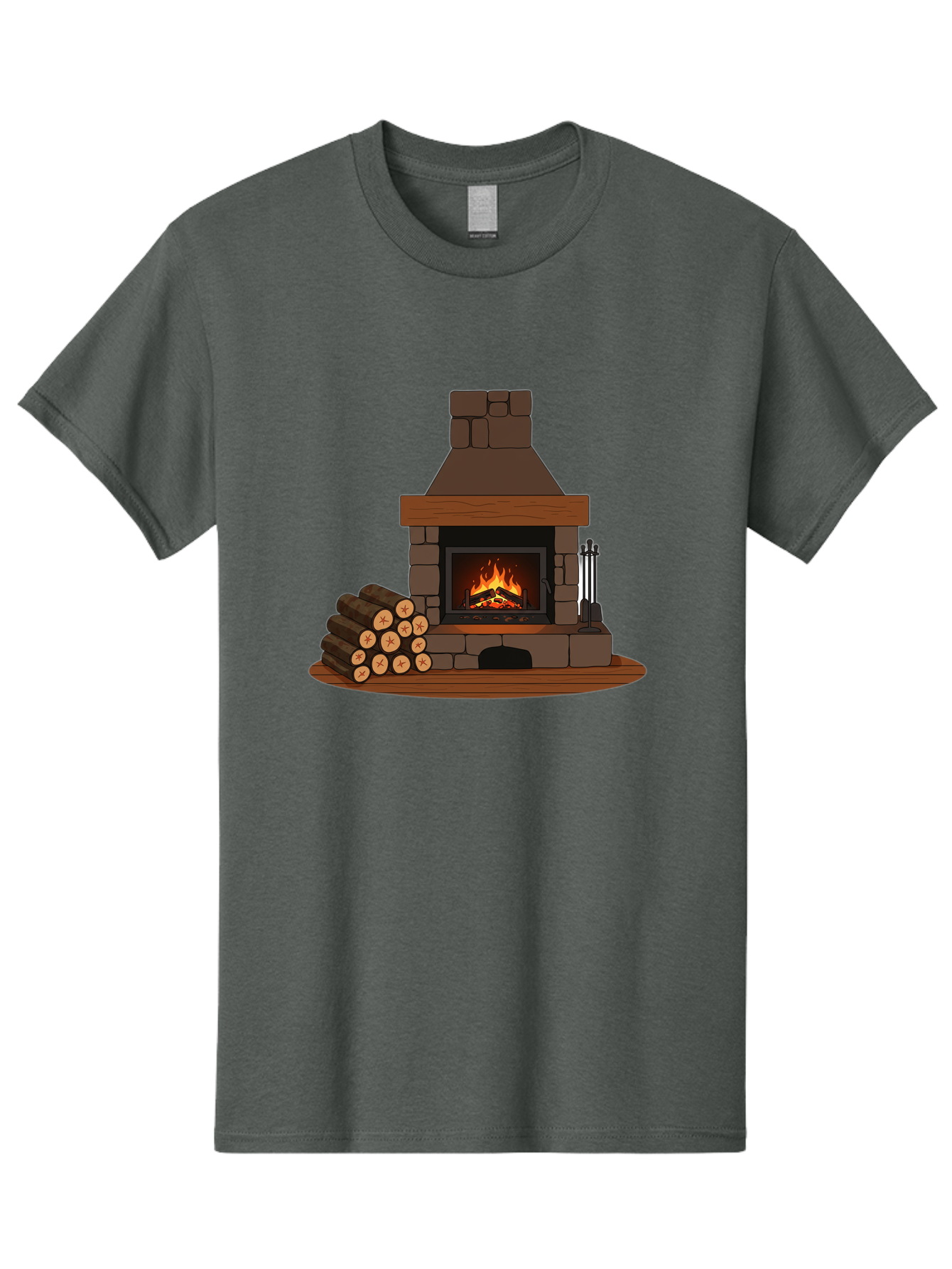 Fireplace-With-Fire Men'S Graphic Tee, 100% Cotton, Comfortable Casual Summer Wear, Machine Washable, Vintage Camera, Old Camera, Antique Camera, Black Camera, Classic Photography, Photography Equipment, Nostalgic Device, Film Camera, Bak548