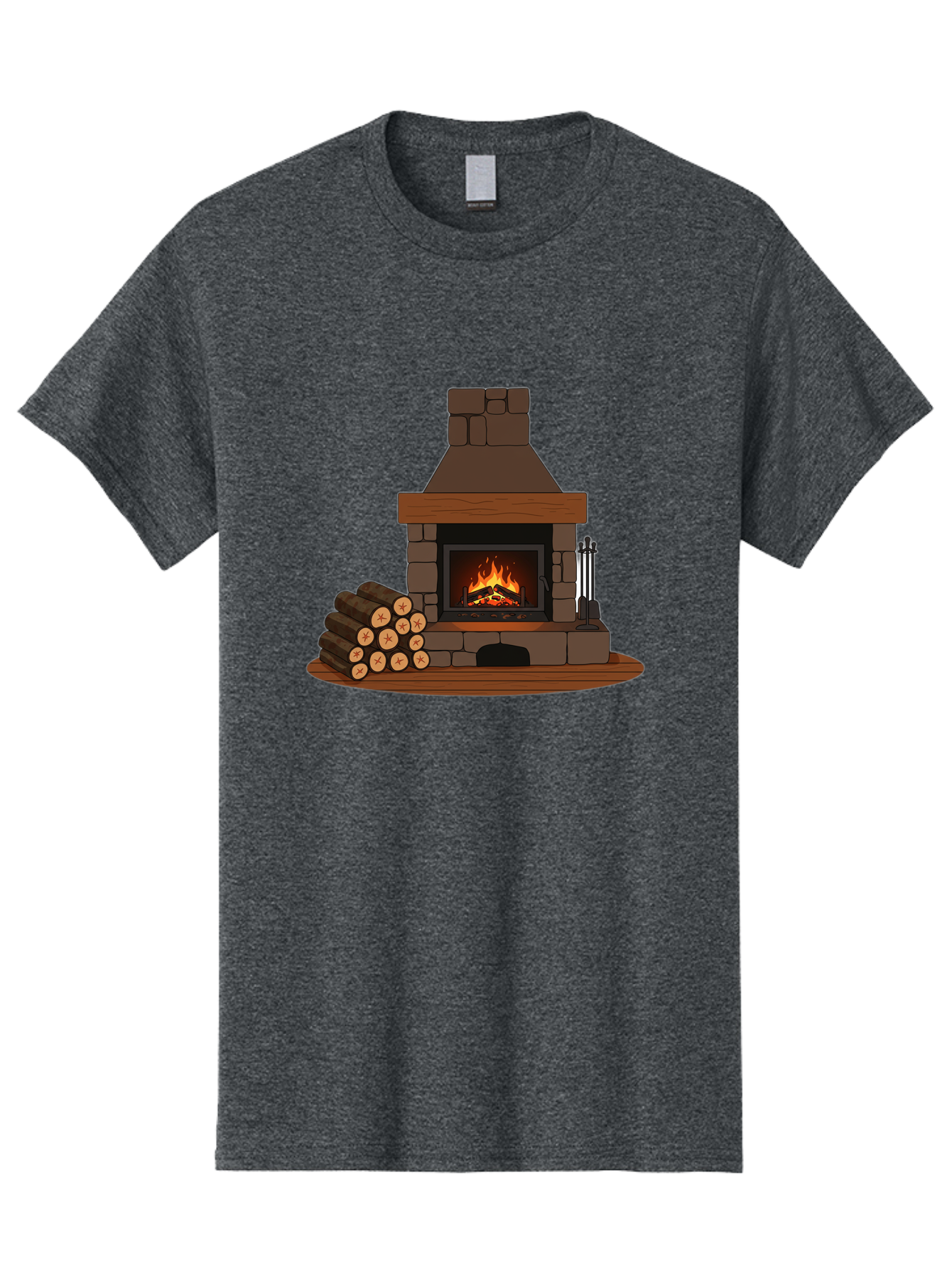 Fireplace-With-Fire Men'S Graphic Tee, 100% Cotton, Comfortable Casual Summer Wear, Machine Washable, Vintage Camera, Old Camera, Antique Camera, Black Camera, Classic Photography, Photography Equipment, Nostalgic Device, Film Camera, Bak548
