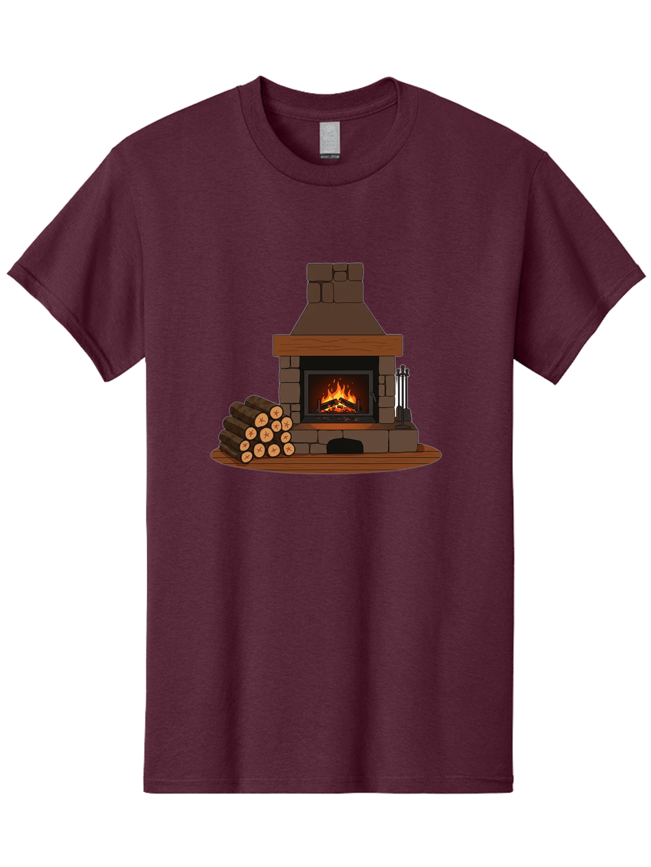 Fireplace-With-Fire Men'S Graphic Tee, 100% Cotton, Comfortable Casual Summer Wear, Machine Washable, Vintage Camera, Old Camera, Antique Camera, Black Camera, Classic Photography, Photography Equipment, Nostalgic Device, Film Camera, Bak548