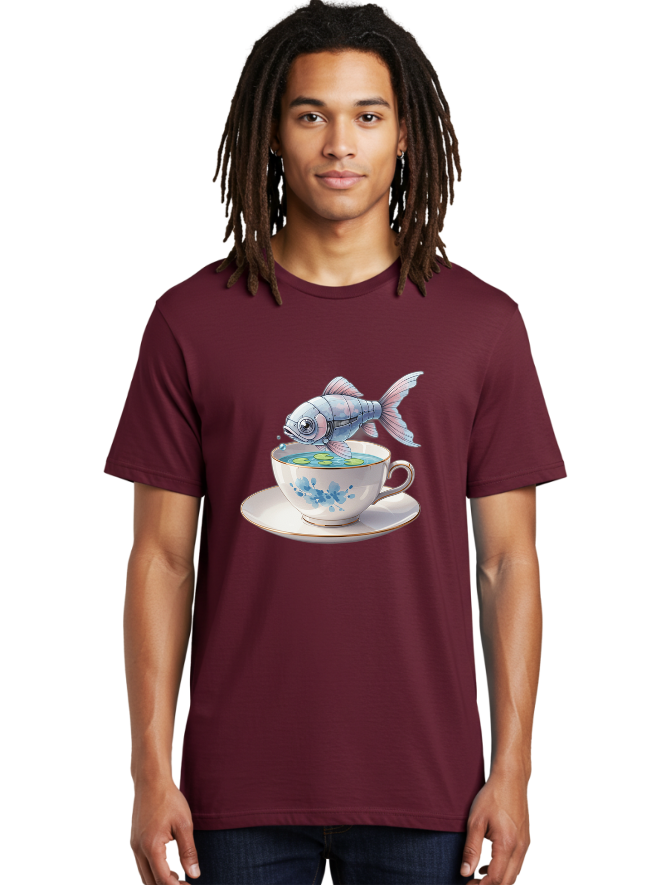 Fish-In-Tea-Cup Men'S Graphic Tee, 100% Cotton, Comfortable Casual Summer Wear, Machine Washable, Vintage Camera, Old Camera, Antique Camera, Black Camera, Classic Photography, Photography Equipment, Nostalgic Device, Film Camera, Camera Art Bak553