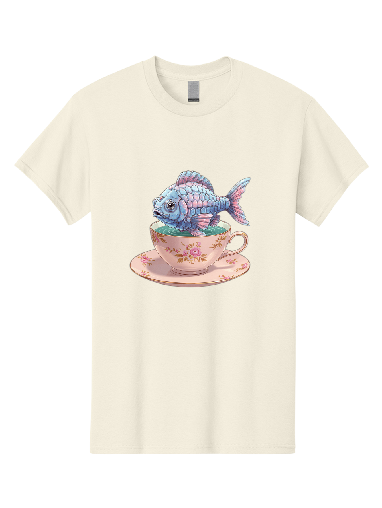 Fish-In-Teacup-2 Men'S Graphic Tee, 100% Cotton, Comfortable Casual Summer Wear, Machine Washable, Vintage Camera, Old Camera, Antique Camera, Black Camera, Classic Photography, Photography Equipment, Nostalgic Device, Film Camera, Camera Art Bak555