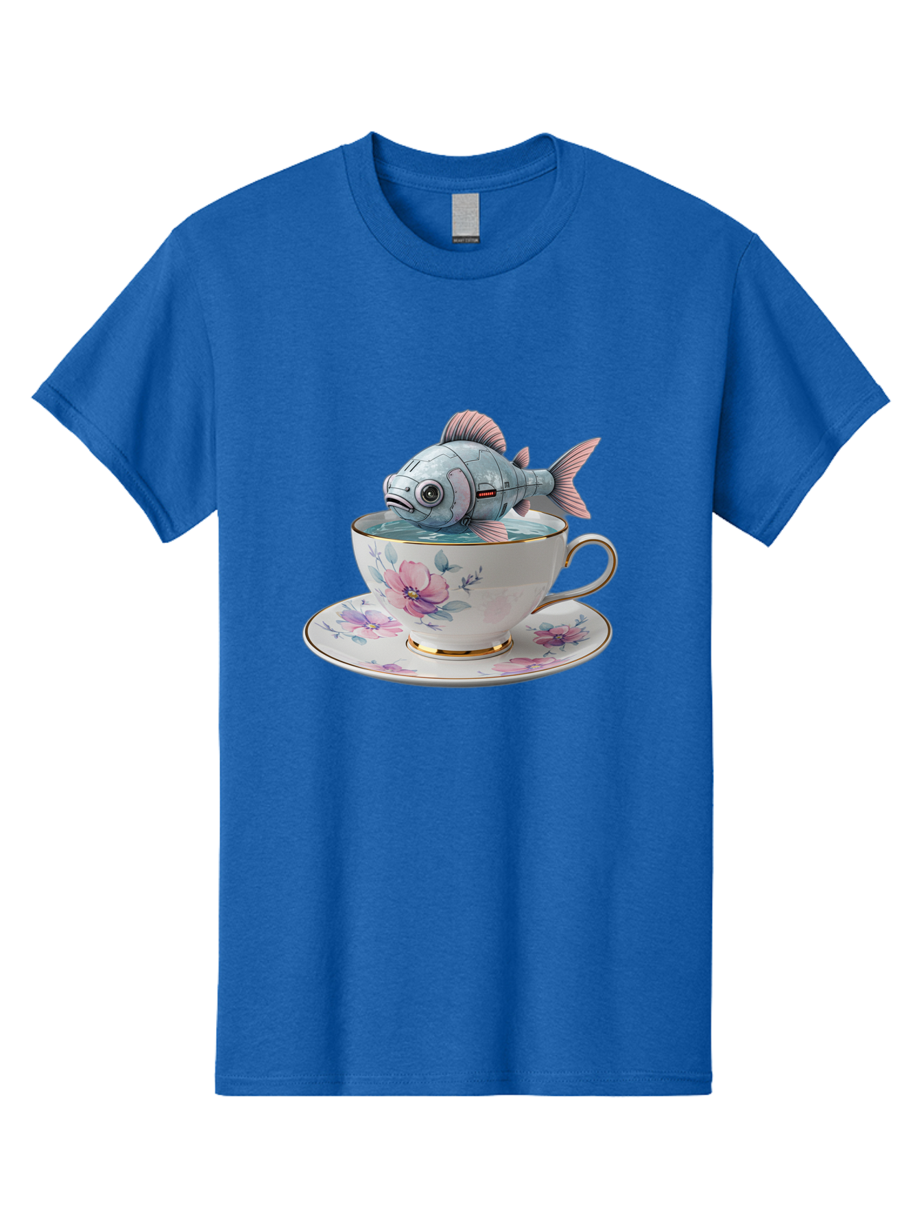 Fish-In-Teacup-3 Men'S Graphic Tee, 100% Cotton, Comfortable Casual Summer Wear, Machine Washable, Vintage Camera, Old Camera, Antique Camera, Black Camera, Classic Photography, Photography Equipment, Nostalgic Device, Film Camera, Camera Art Bak556