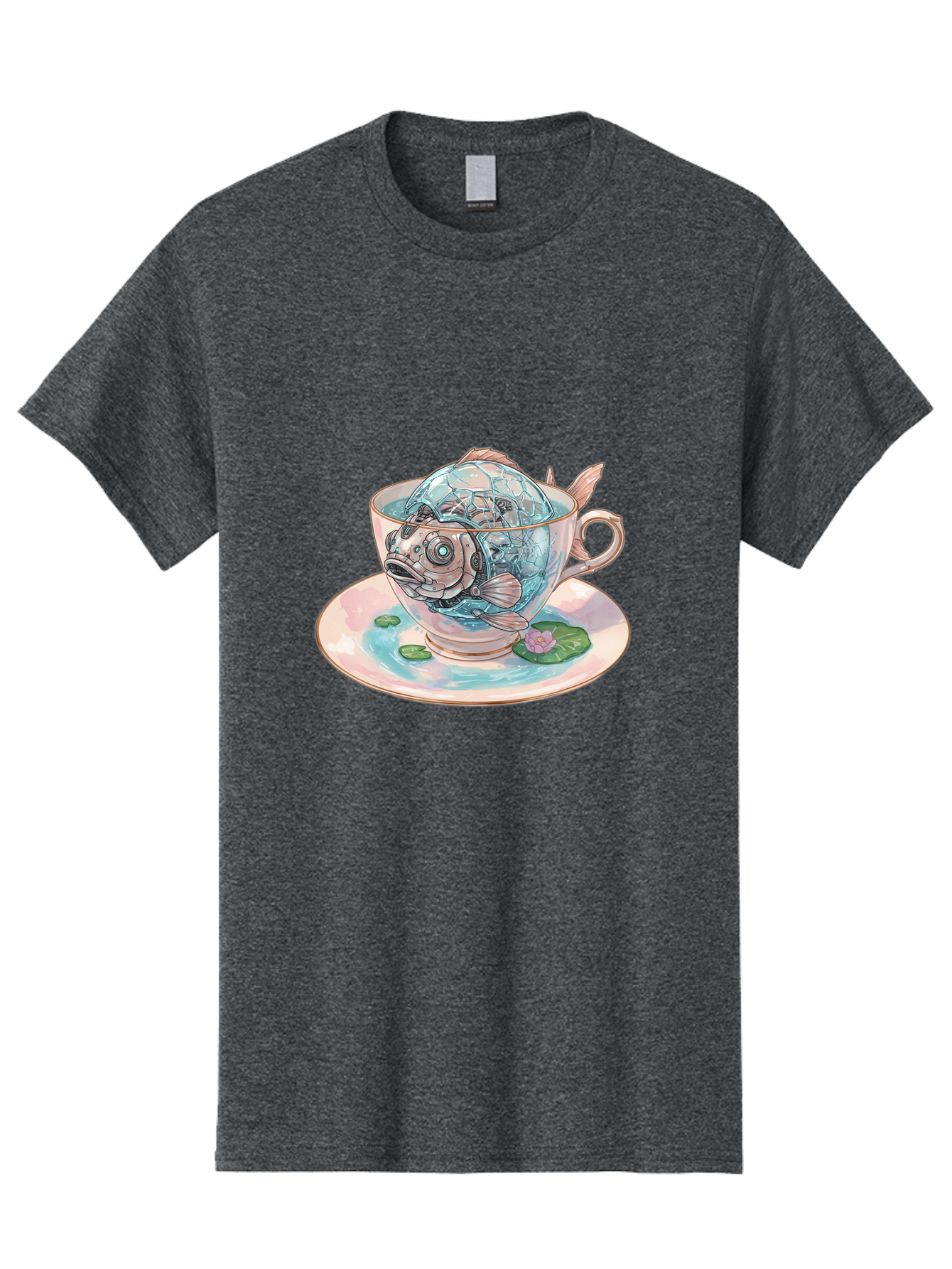 Fish-In-Teacup-4 Men'S Graphic Tee, 100% Cotton, Comfortable Casual Summer Wear, Machine Washable, Vintage Camera, Old Camera, Antique Camera, Black Camera, Classic Photography, Photography Equipment, Nostalgic Device, Film Camera, Camera Art Bak557