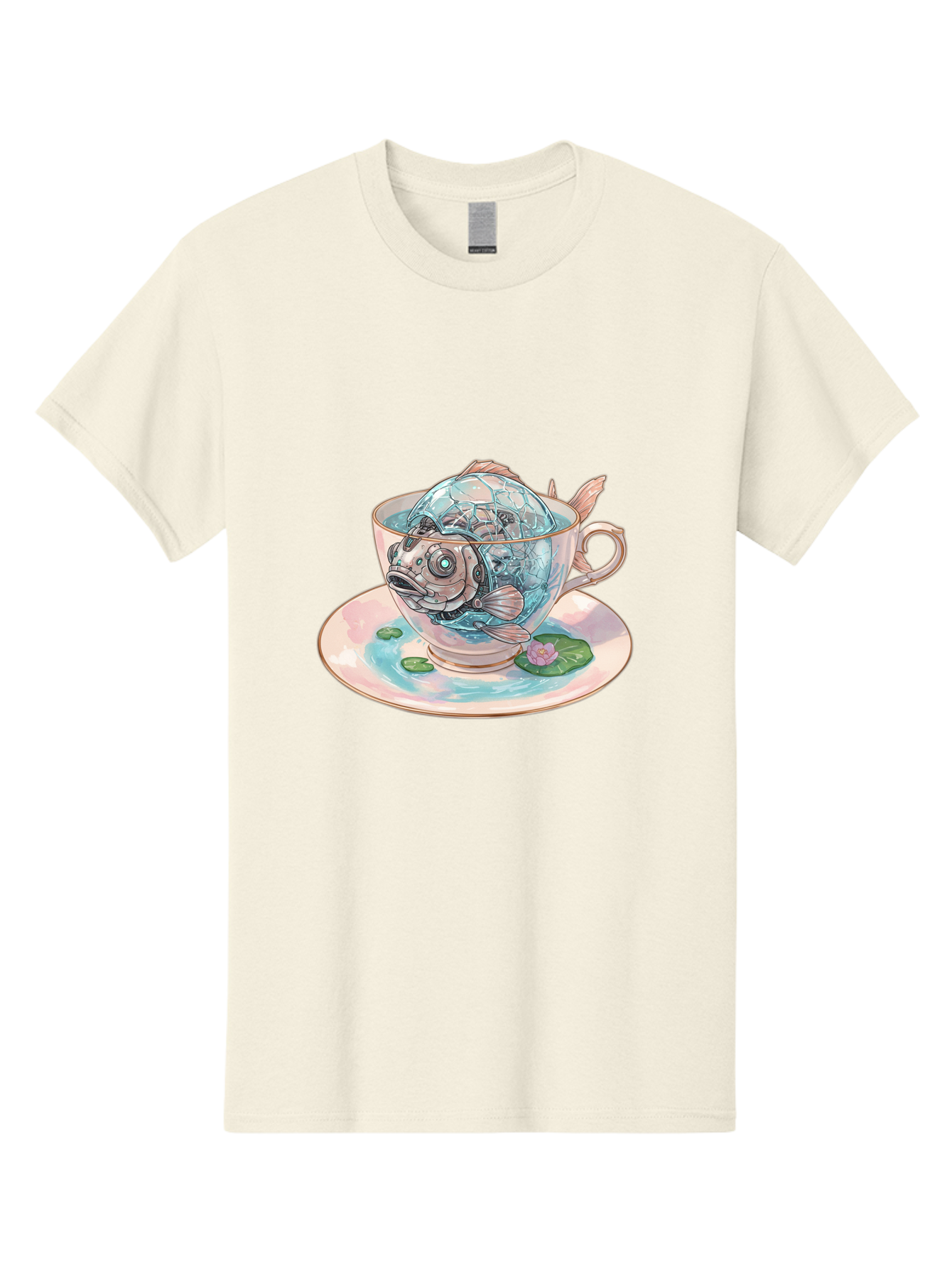 Fish-In-Teacup-4 Men'S Graphic Tee, 100% Cotton, Comfortable Casual Summer Wear, Machine Washable, Vintage Camera, Old Camera, Antique Camera, Black Camera, Classic Photography, Photography Equipment, Nostalgic Device, Film Camera, Camera Art Bak557