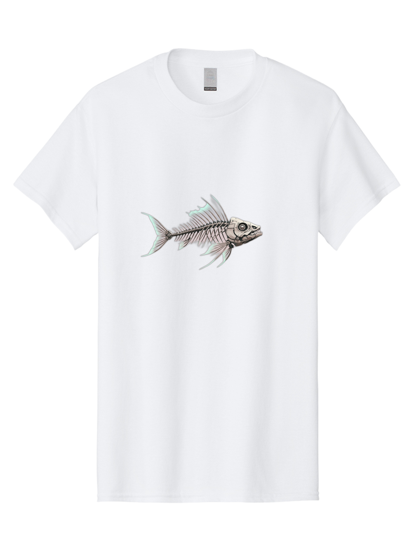 Fish-Skeleton Men'S Graphic Tee, 100% Cotton, Comfortable Casual Summer Wear, Machine Washable, Vintage Camera, Old Camera, Antique Camera, Black Camera, Classic Photography, Photography Equipment, Nostalgic Device, Film Camera, Camera Art Bak560