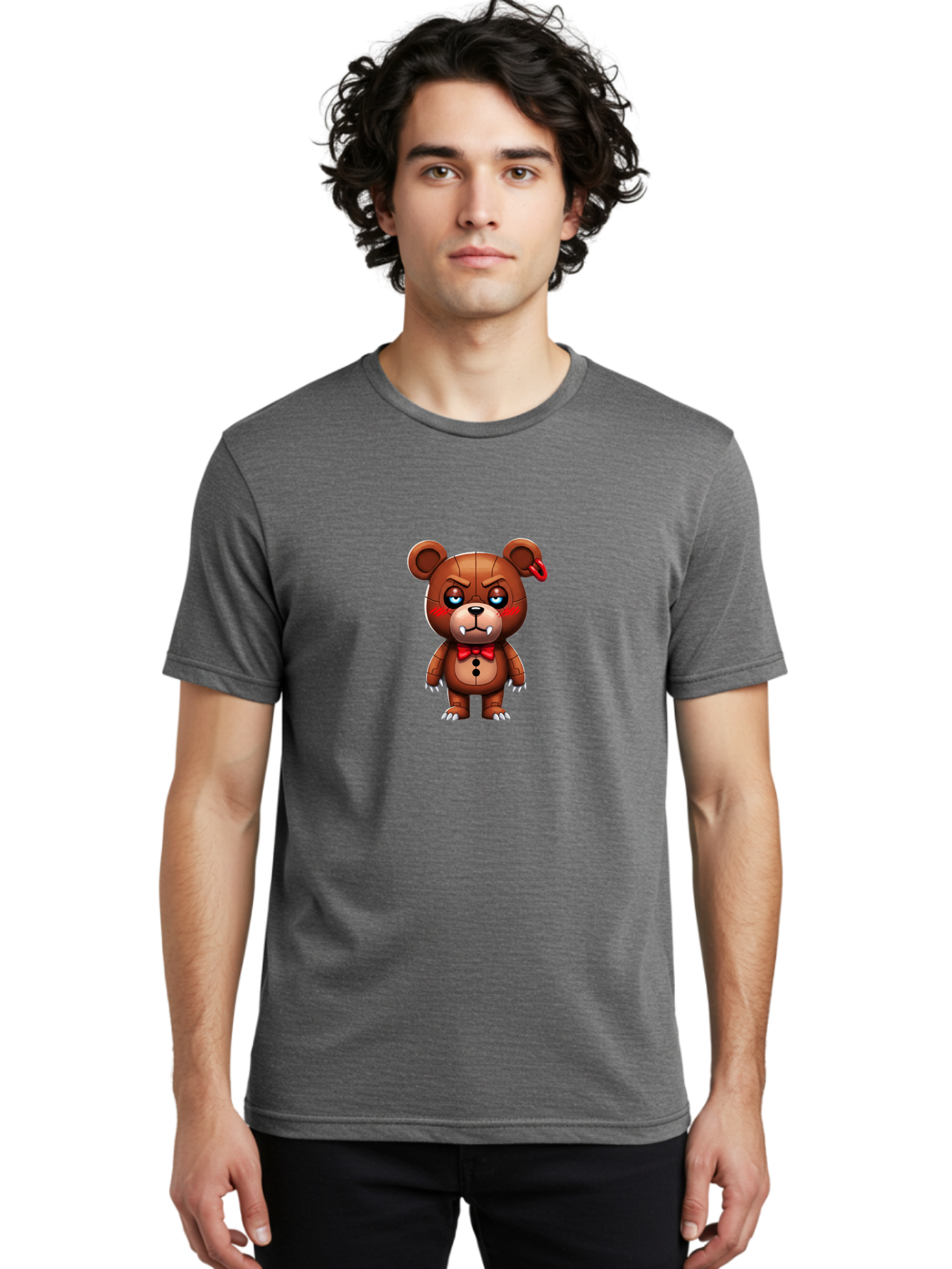 Five-Nights-At-Freddy-S-Bear Men'S Graphic Tee, 100% Cotton, Comfortable Casual Summer Wear, Machine Washable, Vintage Camera, Old Camera, Antique Camera, Black Camera, Classic Photography, Photography Equipment, Nostalgic Device, Film Camera, Bak562