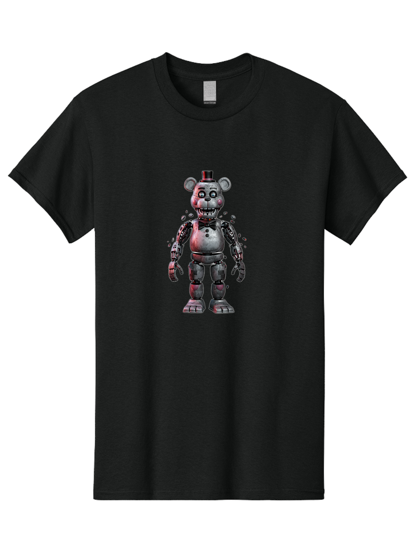 Five-Nights-At-Freddy-S-Character Men'S Graphic Tee, 100% Cotton, Comfortable Casual Summer Wear, Machine Washable, Vintage Camera, Old Camera, Antique Camera, Black Camera, Classic Photography, Photography Equipment, Nostalgic Device, Bak563
