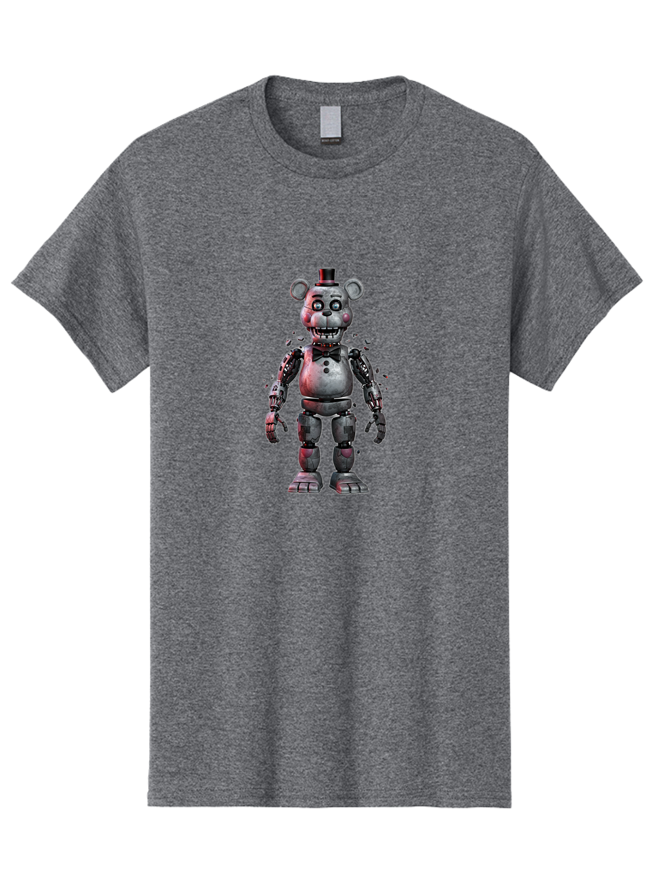 Five-Nights-At-Freddy-S-Character Men'S Graphic Tee, 100% Cotton, Comfortable Casual Summer Wear, Machine Washable, Vintage Camera, Old Camera, Antique Camera, Black Camera, Classic Photography, Photography Equipment, Nostalgic Device, Bak563