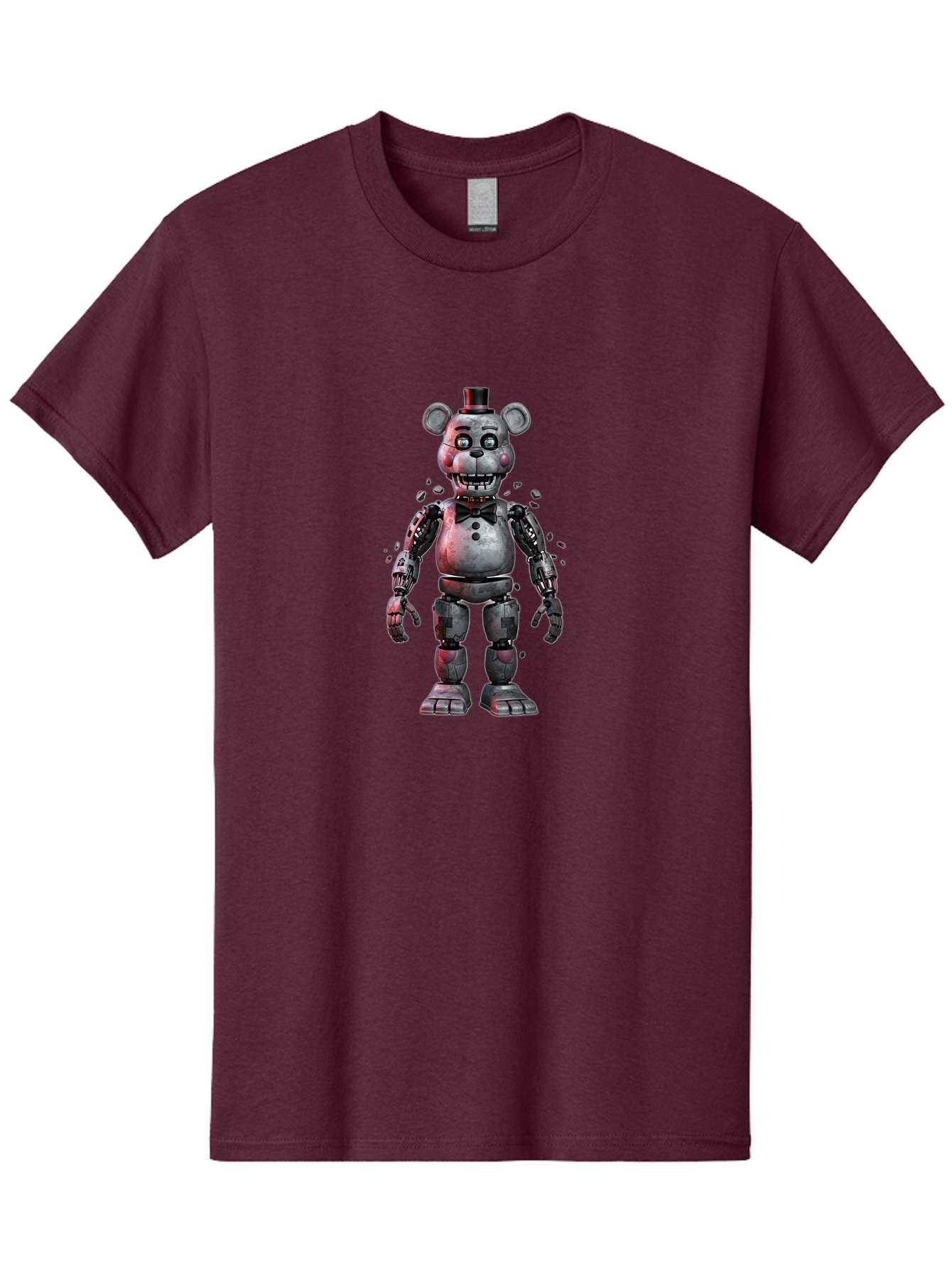 Five-Nights-At-Freddy-S-Character Men'S Graphic Tee, 100% Cotton, Comfortable Casual Summer Wear, Machine Washable, Vintage Camera, Old Camera, Antique Camera, Black Camera, Classic Photography, Photography Equipment, Nostalgic Device, Bak563
