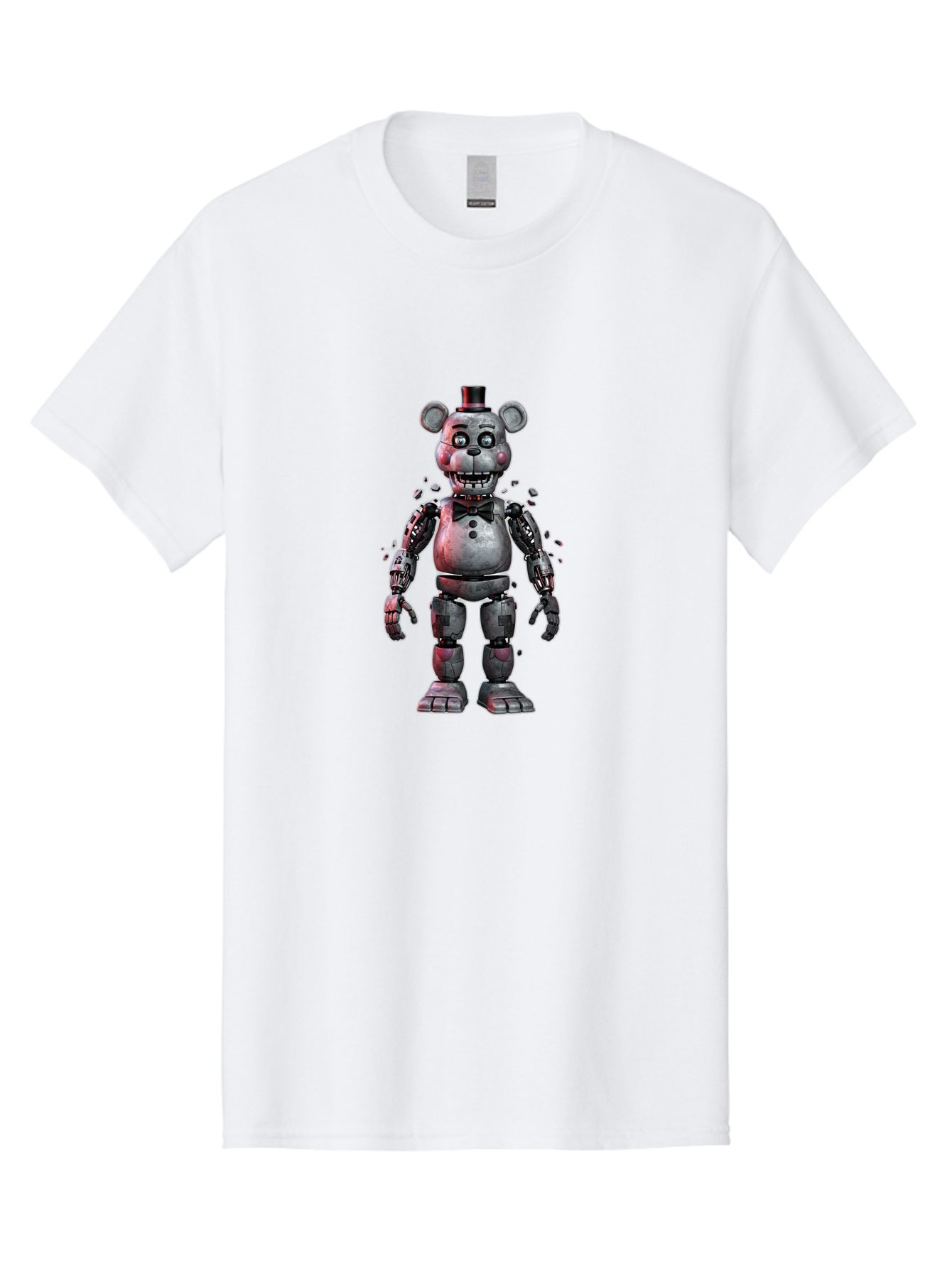 Five-Nights-At-Freddy-S-Character Men'S Graphic Tee, 100% Cotton, Comfortable Casual Summer Wear, Machine Washable, Vintage Camera, Old Camera, Antique Camera, Black Camera, Classic Photography, Photography Equipment, Nostalgic Device, Bak563