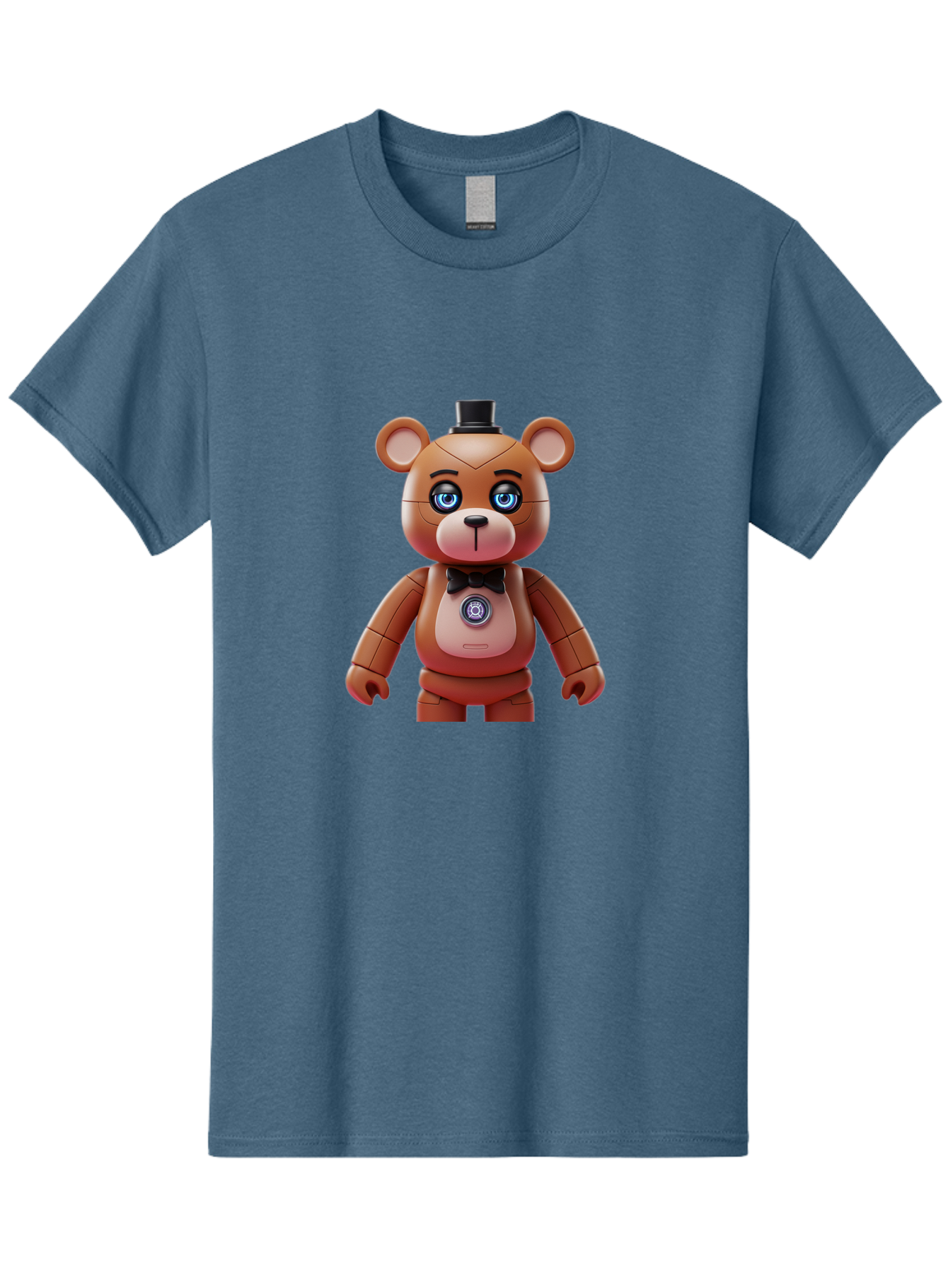 Five-Nights-At-Freddy-S-Teddy-Bear Men'S Graphic Tee, 100% Cotton, Comfortable Casual Summer Wear, Machine Washable, Vintage Camera, Old Camera, Antique Camera, Black Camera, Classic Photography, Photography Equipment, Nostalgic Device, Bak568