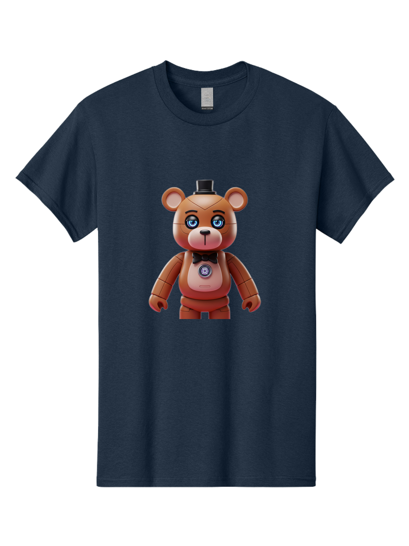 Five-Nights-At-Freddy-S-Teddy-Bear Men'S Graphic Tee, 100% Cotton, Comfortable Casual Summer Wear, Machine Washable, Vintage Camera, Old Camera, Antique Camera, Black Camera, Classic Photography, Photography Equipment, Nostalgic Device, Bak568