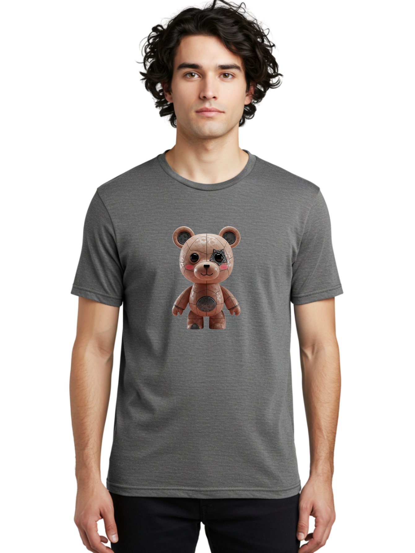 Fixy-Teddy-Bear Men'S Graphic Tee, 100% Cotton, Comfortable Casual Summer Wear, Machine Washable, Vintage Camera, Old Camera, Antique Camera, Black Camera, Classic Photography, Photography Equipment, Nostalgic Device, Film Camera, Camera Art Bak570