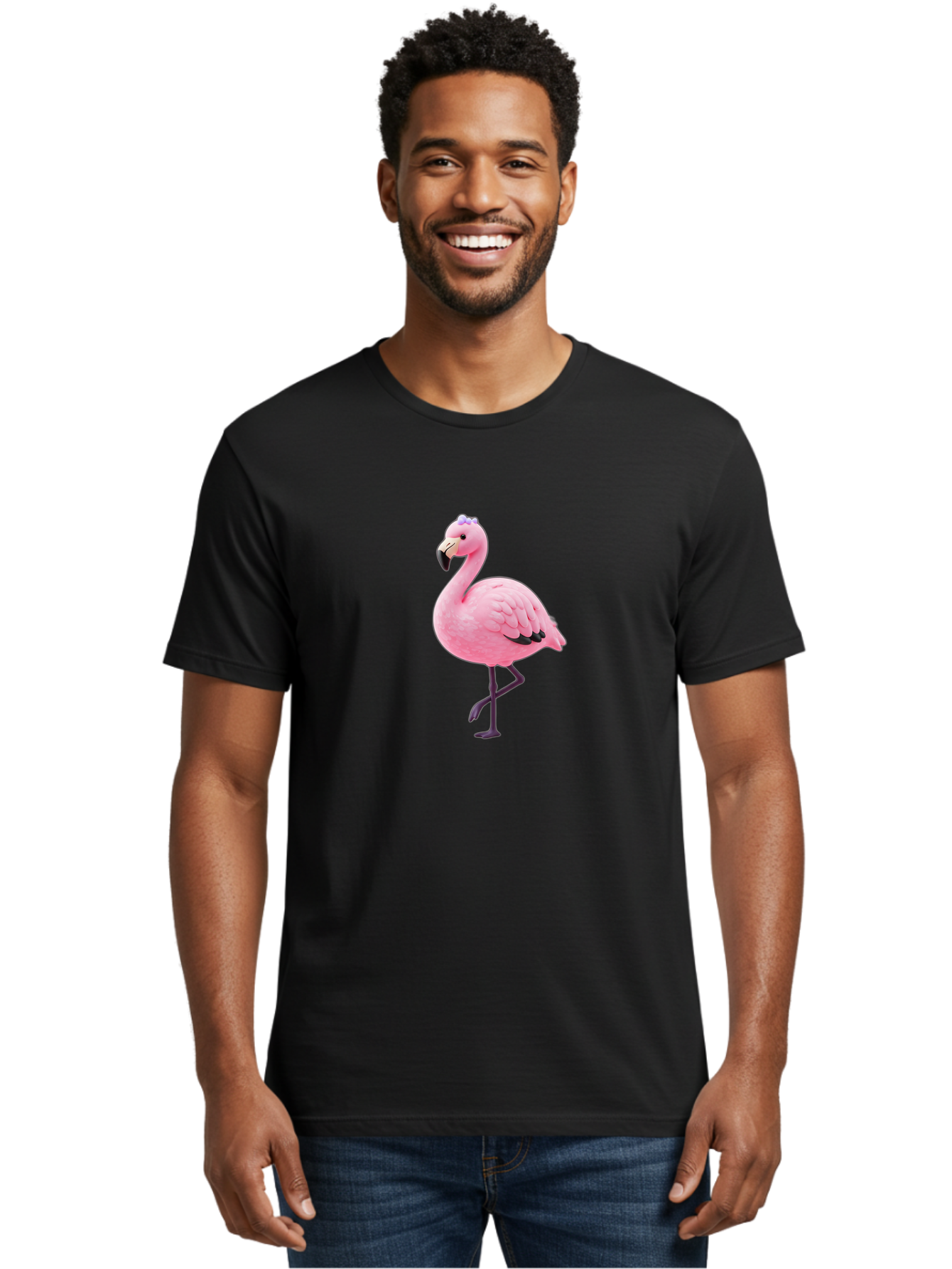 Flamingo-1 Men'S Graphic Tee, 100% Cotton, Comfortable Casual Summer Wear, Machine Washable, Vintage Camera, Old Camera, Antique Camera, Black Camera, Classic Photography, Photography Equipment, Nostalgic Device, Film Camera, Camera Art Bak573