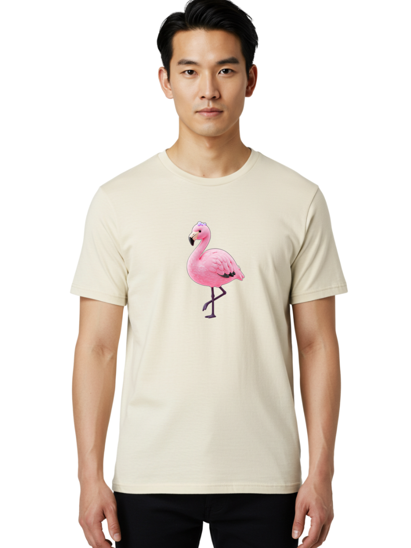 Flamingo-1 Men'S Graphic Tee, 100% Cotton, Comfortable Casual Summer Wear, Machine Washable, Vintage Camera, Old Camera, Antique Camera, Black Camera, Classic Photography, Photography Equipment, Nostalgic Device, Film Camera, Camera Art Bak573