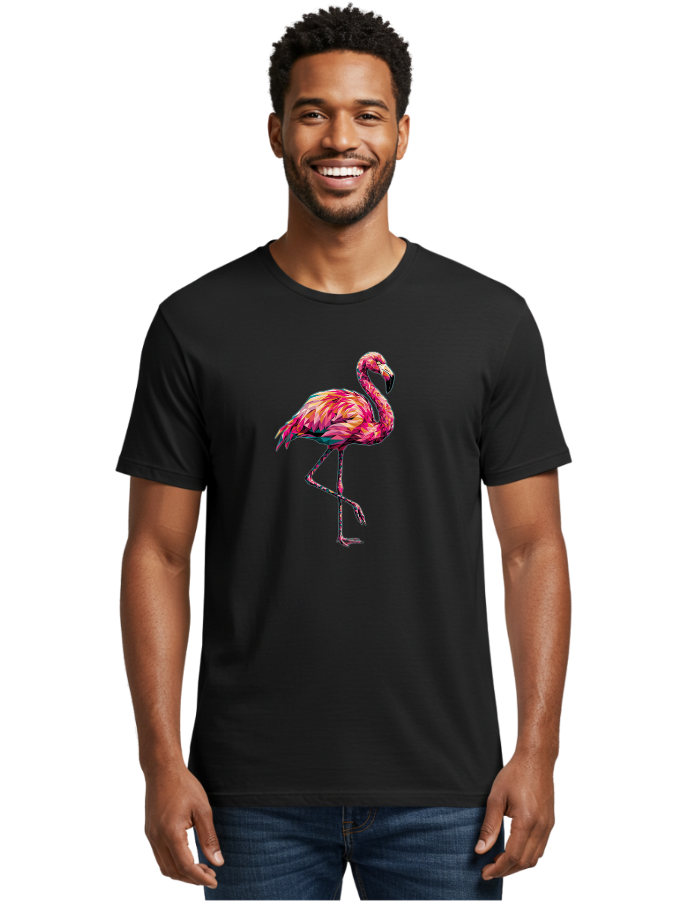 Flamingo-11 Men'S Graphic Tee, 100% Cotton, Comfortable Casual Summer Wear, Machine Washable, Vintage Camera, Old Camera, Antique Camera, Black Camera, Classic Photography, Photography Equipment, Nostalgic Device, Film Camera, Camera Art Bak575