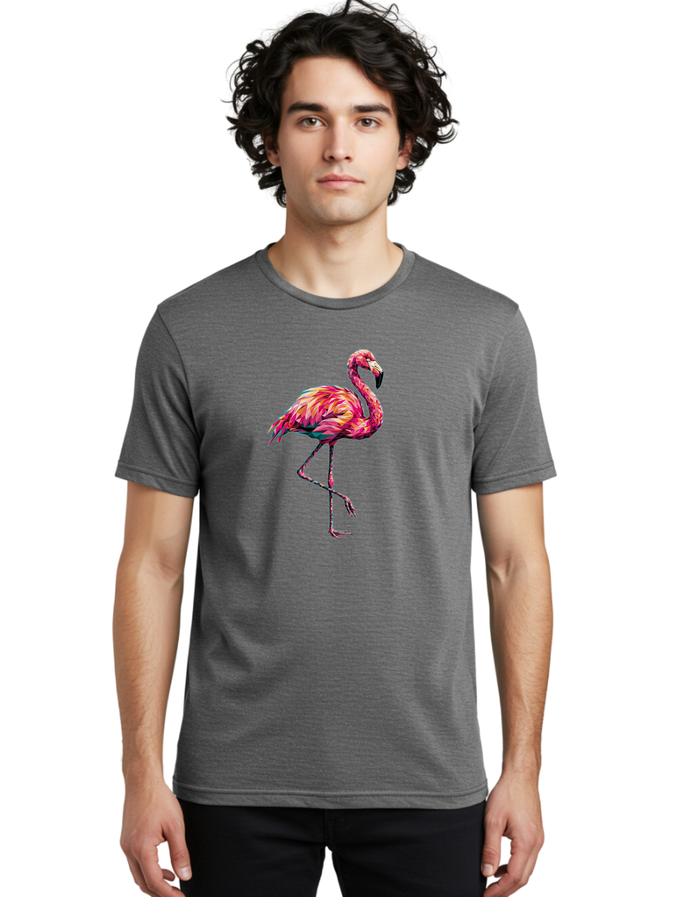 Flamingo-11 Men'S Graphic Tee, 100% Cotton, Comfortable Casual Summer Wear, Machine Washable, Vintage Camera, Old Camera, Antique Camera, Black Camera, Classic Photography, Photography Equipment, Nostalgic Device, Film Camera, Camera Art Bak575