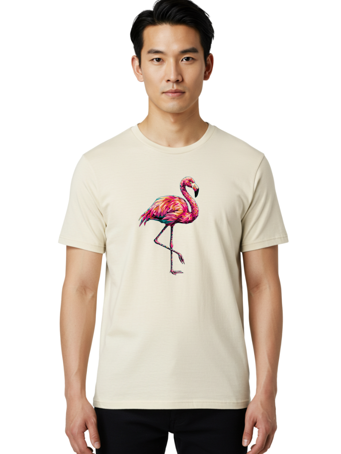 Flamingo-11 Men'S Graphic Tee, 100% Cotton, Comfortable Casual Summer Wear, Machine Washable, Vintage Camera, Old Camera, Antique Camera, Black Camera, Classic Photography, Photography Equipment, Nostalgic Device, Film Camera, Camera Art Bak575