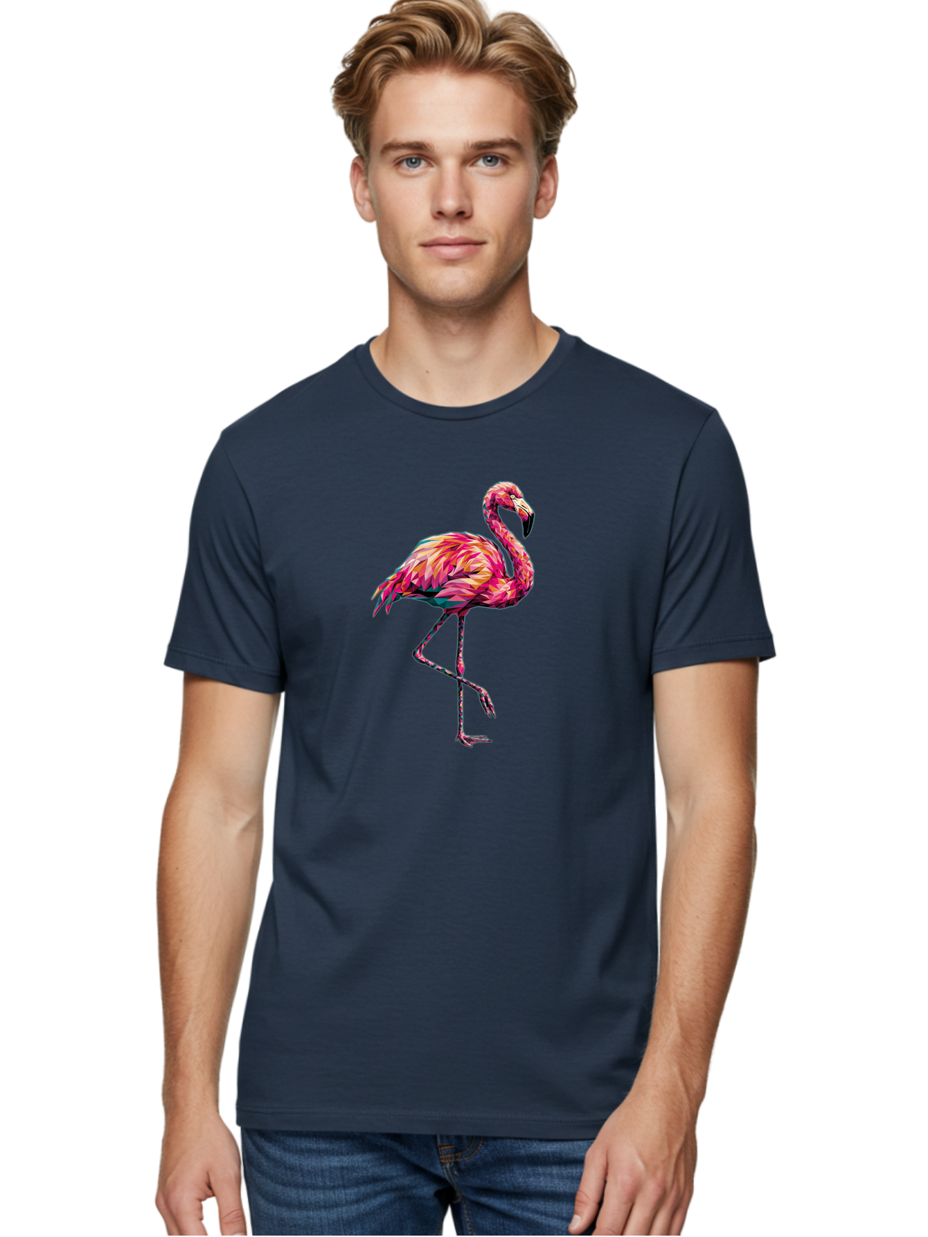 Flamingo-11 Men'S Graphic Tee, 100% Cotton, Comfortable Casual Summer Wear, Machine Washable, Vintage Camera, Old Camera, Antique Camera, Black Camera, Classic Photography, Photography Equipment, Nostalgic Device, Film Camera, Camera Art Bak575