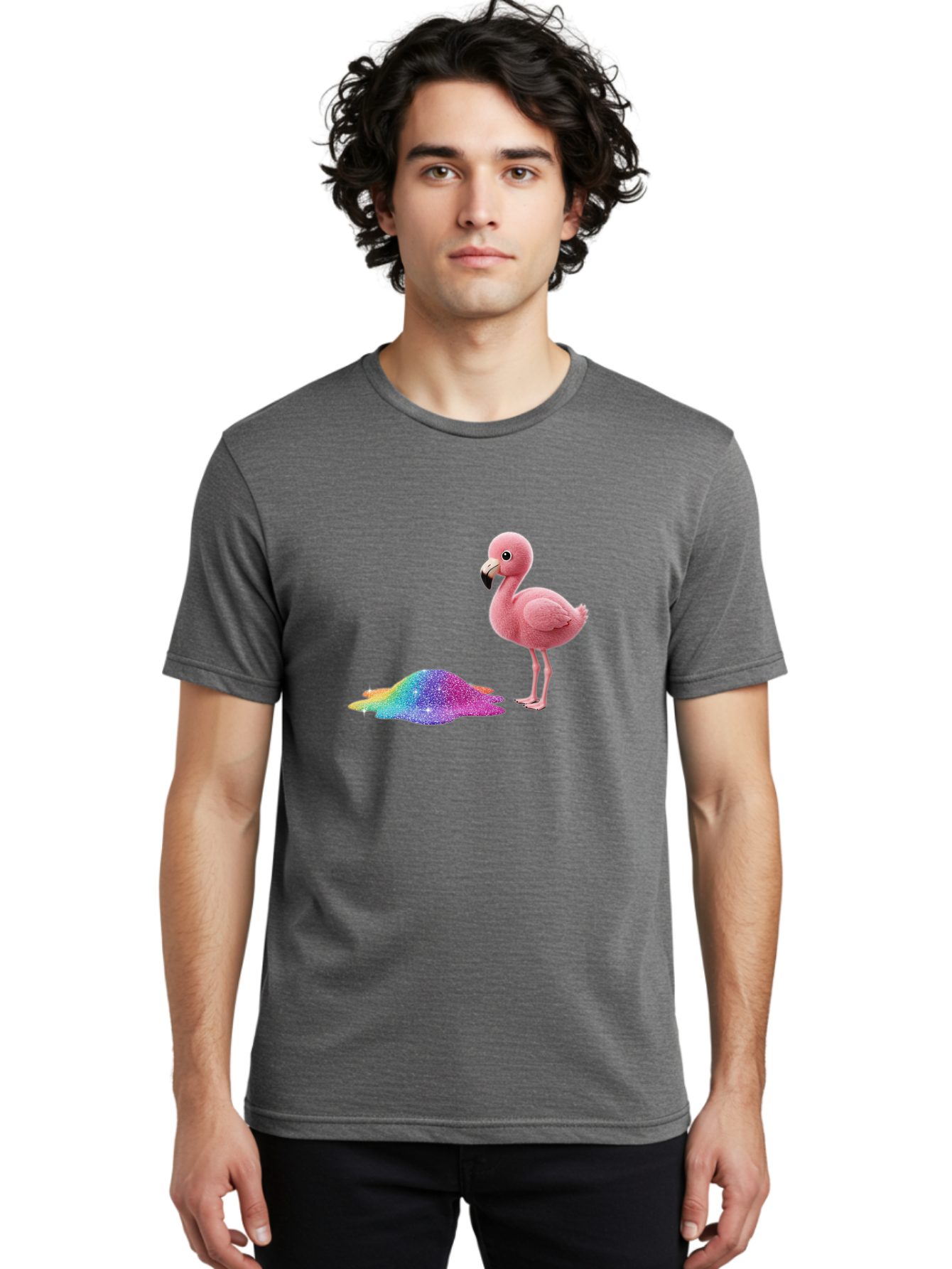 Flamingo-13 Men'S Graphic Tee, 100% Cotton, Comfortable Casual Summer Wear, Machine Washable, Vintage Camera, Old Camera, Antique Camera, Black Camera, Classic Photography, Photography Equipment, Nostalgic Device, Film Camera, Camera Art Bak577