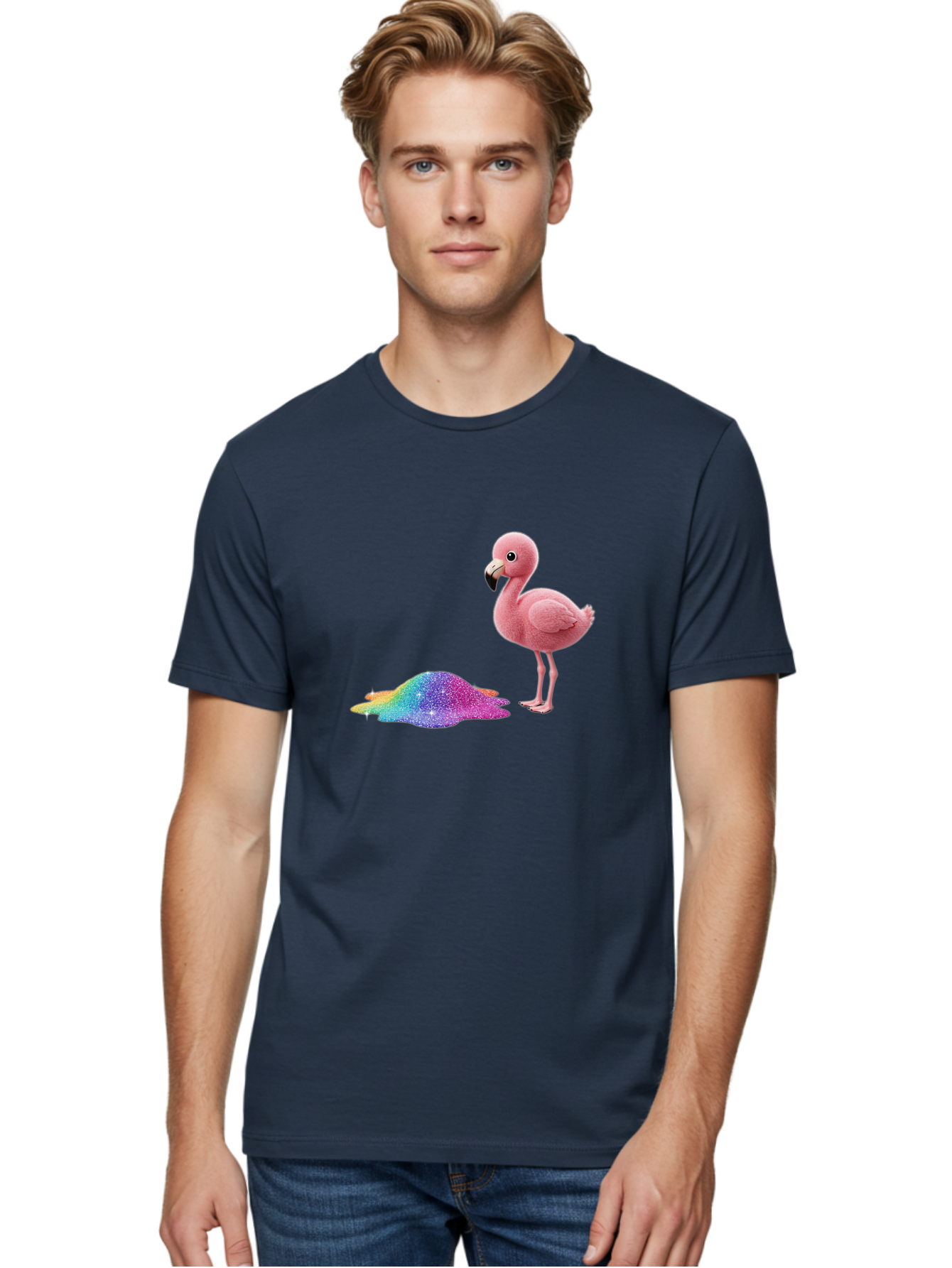 Flamingo-13 Men'S Graphic Tee, 100% Cotton, Comfortable Casual Summer Wear, Machine Washable, Vintage Camera, Old Camera, Antique Camera, Black Camera, Classic Photography, Photography Equipment, Nostalgic Device, Film Camera, Camera Art Bak577