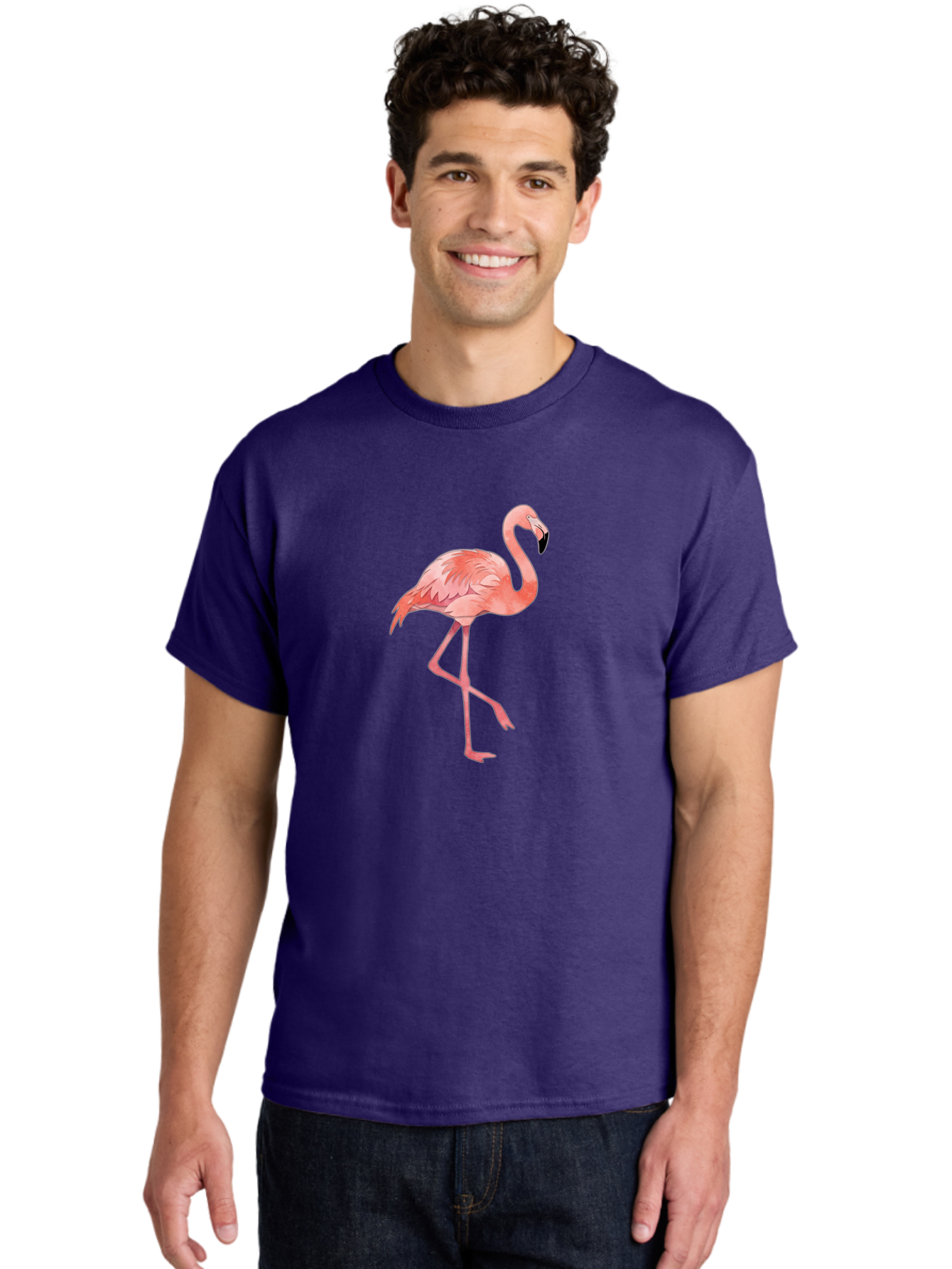 Flamingo-14 Men'S Graphic Tee, 100% Cotton, Comfortable Casual Summer Wear, Machine Washable, Vintage Camera, Old Camera, Antique Camera, Black Camera, Classic Photography, Photography Equipment, Nostalgic Device, Film Camera, Camera Art Bak578