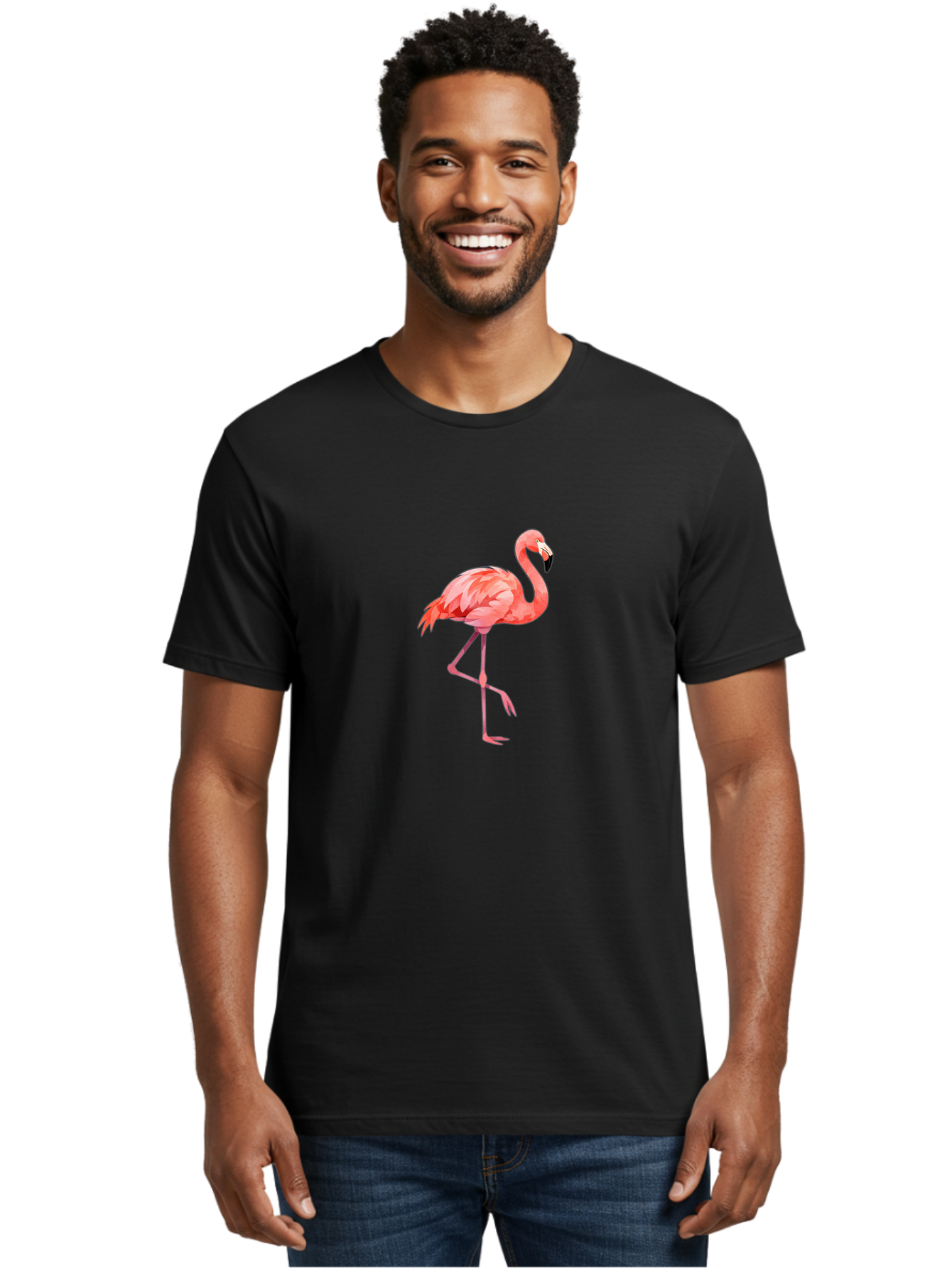 Flamingo-16 Men'S Graphic Tee, 100% Cotton, Comfortable Casual Summer Wear, Machine Washable, Vintage Camera, Old Camera, Antique Camera, Black Camera, Classic Photography, Photography Equipment, Nostalgic Device, Film Camera, Camera Art Bak580