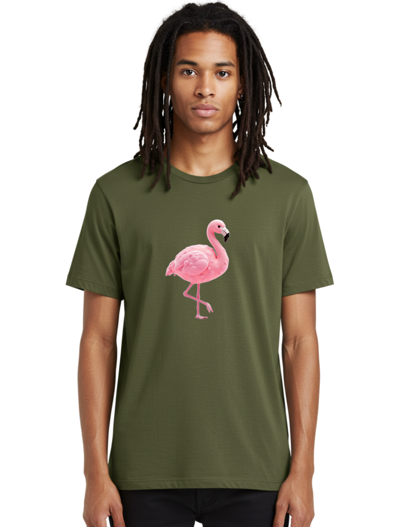 Flamingo-3 Men'S Graphic Tee, 100% Cotton, Comfortable Casual Summer Wear, Machine Washable, Vintage Camera, Old Camera, Antique Camera, Black Camera, Classic Photography, Photography Equipment, Nostalgic Device, Film Camera, Camera Art Bak586