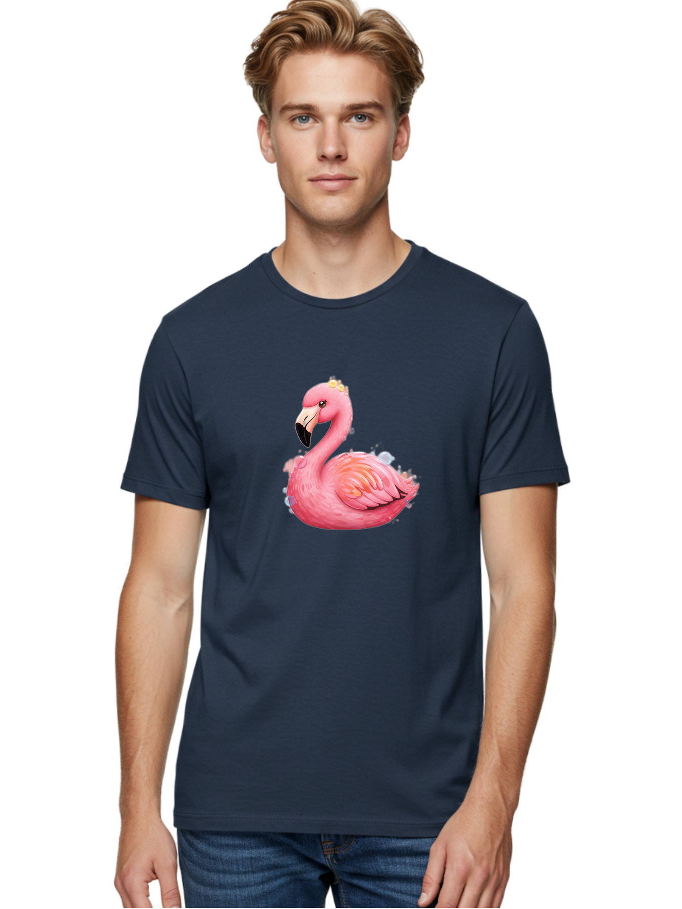 Flamingo-4 Men'S Graphic Tee, 100% Cotton, Comfortable Casual Summer Wear, Machine Washable, Vintage Camera, Old Camera, Antique Camera, Black Camera, Classic Photography, Photography Equipment, Nostalgic Device, Film Camera, Camera Art Bak587