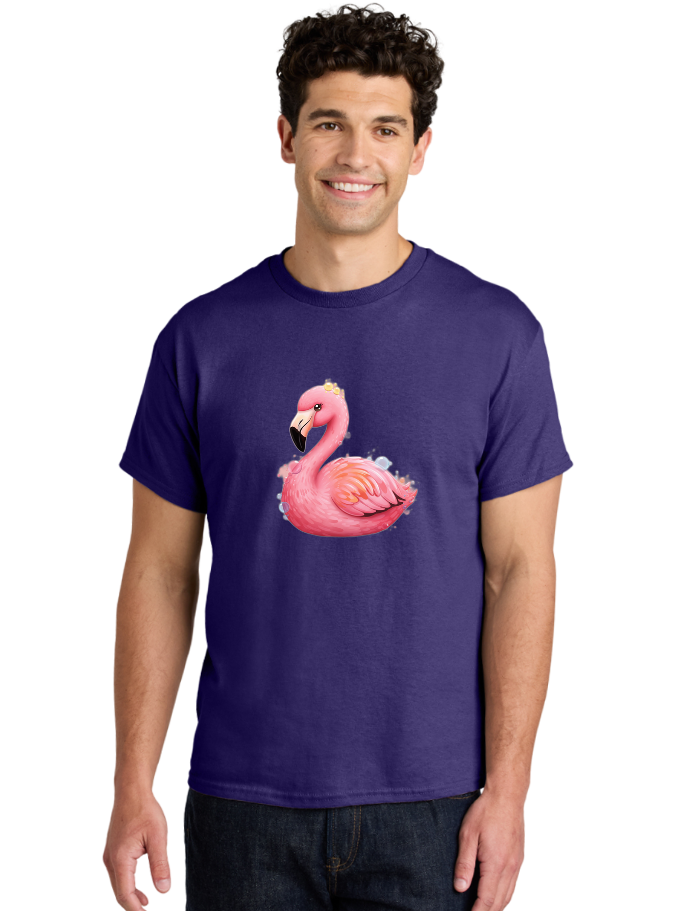 Flamingo-4 Men'S Graphic Tee, 100% Cotton, Comfortable Casual Summer Wear, Machine Washable, Vintage Camera, Old Camera, Antique Camera, Black Camera, Classic Photography, Photography Equipment, Nostalgic Device, Film Camera, Camera Art Bak587