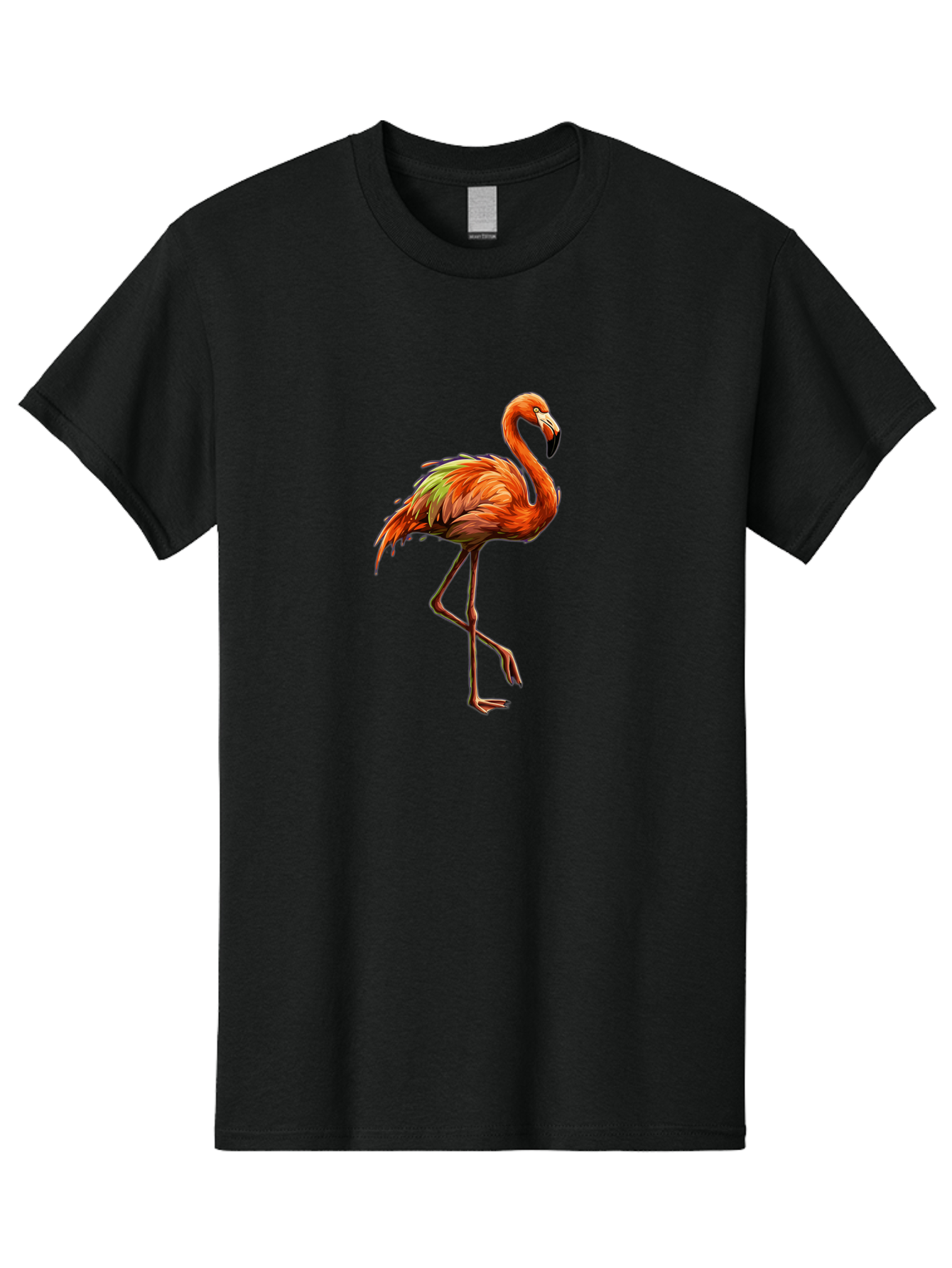 Flamingo-6 Men'S Graphic Tee, 100% Cotton, Comfortable Casual Summer Wear, Machine Washable, Vintage Camera, Old Camera, Antique Camera, Black Camera, Classic Photography, Photography Equipment, Nostalgic Device, Film Camera, Camera Art Bak589