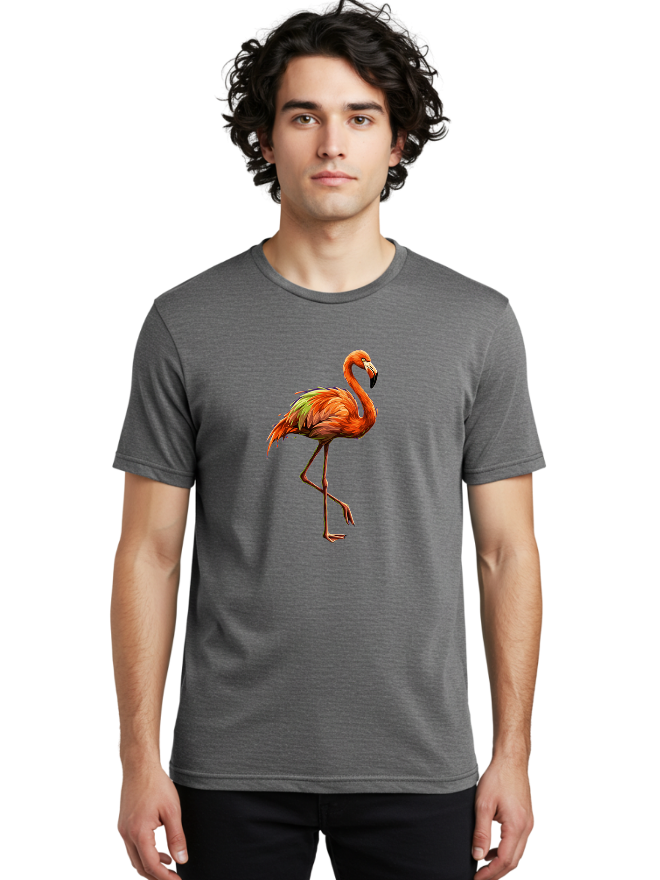Flamingo-6 Men'S Graphic Tee, 100% Cotton, Comfortable Casual Summer Wear, Machine Washable, Vintage Camera, Old Camera, Antique Camera, Black Camera, Classic Photography, Photography Equipment, Nostalgic Device, Film Camera, Camera Art Bak589