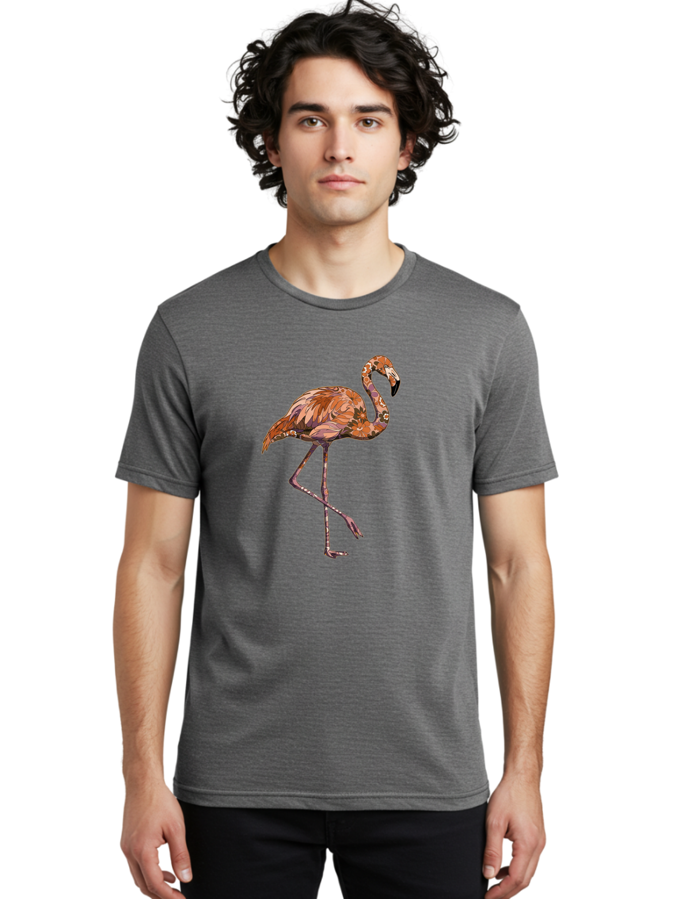 Flamingo-7 Men'S Graphic Tee, 100% Cotton, Comfortable Casual Summer Wear, Machine Washable, Vintage Camera, Old Camera, Antique Camera, Black Camera, Classic Photography, Photography Equipment, Nostalgic Device, Film Camera, Camera Art Bak590