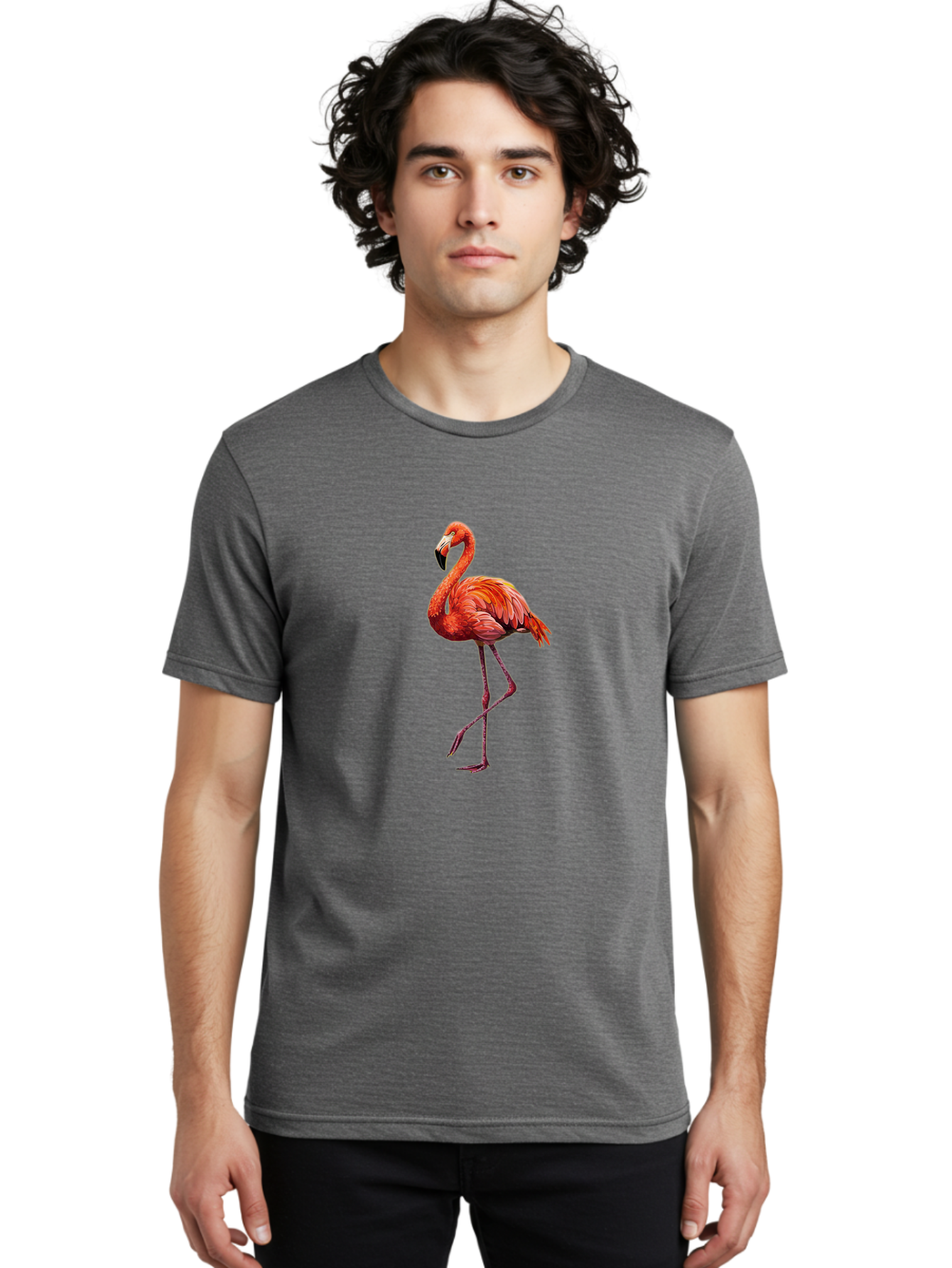 Flamingo-9 Men'S Graphic Tee, 100% Cotton, Comfortable Casual Summer Wear, Machine Washable, Vintage Camera, Old Camera, Antique Camera, Black Camera, Classic Photography, Photography Equipment, Nostalgic Device, Film Camera, Camera Art Bak592