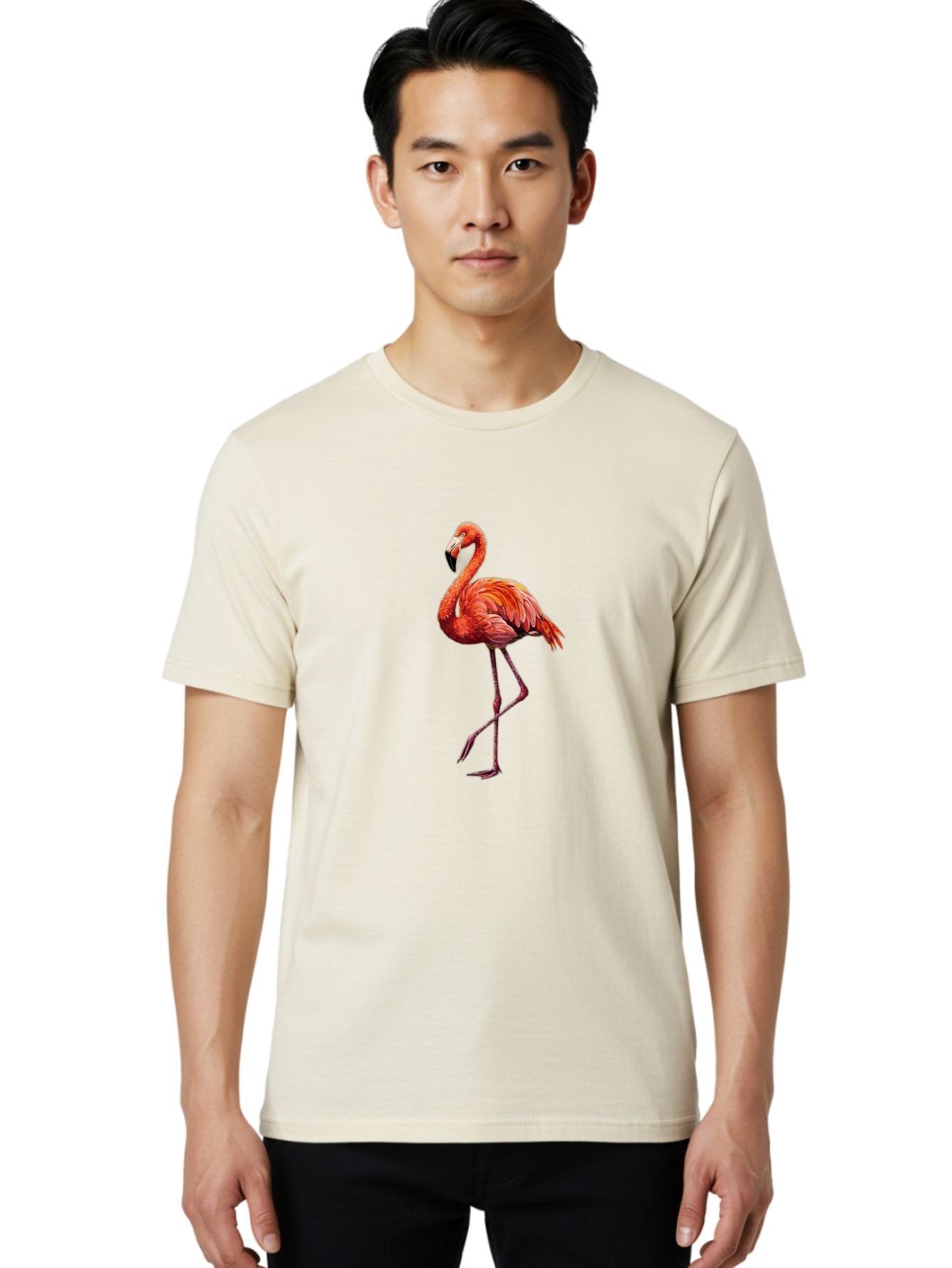 Flamingo-9 Men'S Graphic Tee, 100% Cotton, Comfortable Casual Summer Wear, Machine Washable, Vintage Camera, Old Camera, Antique Camera, Black Camera, Classic Photography, Photography Equipment, Nostalgic Device, Film Camera, Camera Art Bak592