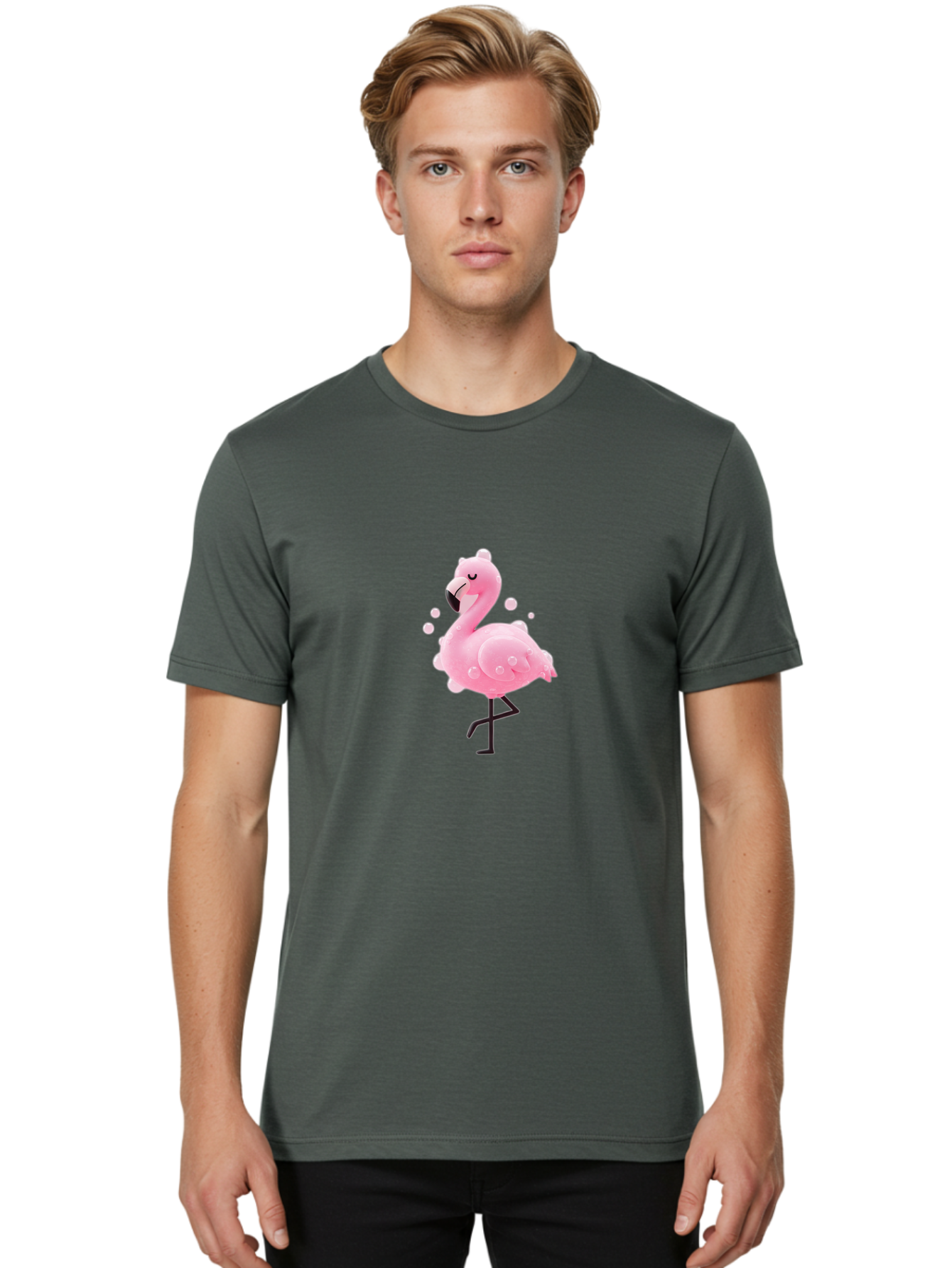 Flamingo-Float Men'S Graphic Tee, 100% Cotton, Comfortable Casual Summer Wear, Machine Washable, Vintage Camera, Old Camera, Antique Camera, Black Camera, Classic Photography, Photography Equipment, Nostalgic Device, Film Camera, Camera Art Bak596
