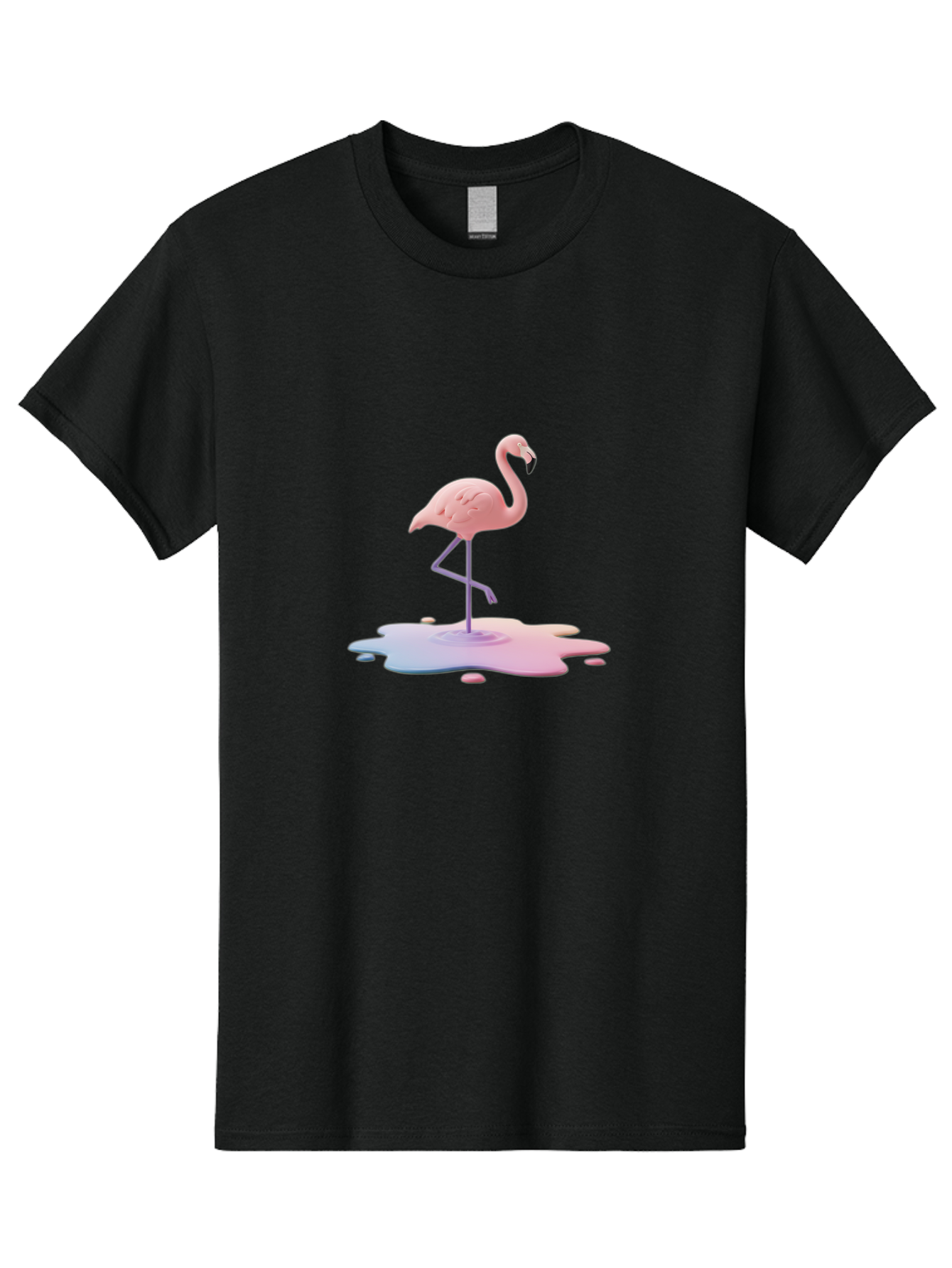 Flamingo-In-Paint Men'S Graphic Tee, 100% Cotton, Comfortable Casual Summer Wear, Machine Washable, Vintage Camera, Old Camera, Antique Camera, Black Camera, Classic Photography, Photography Equipment, Nostalgic Device, Film Camera, Camera Art Bak597