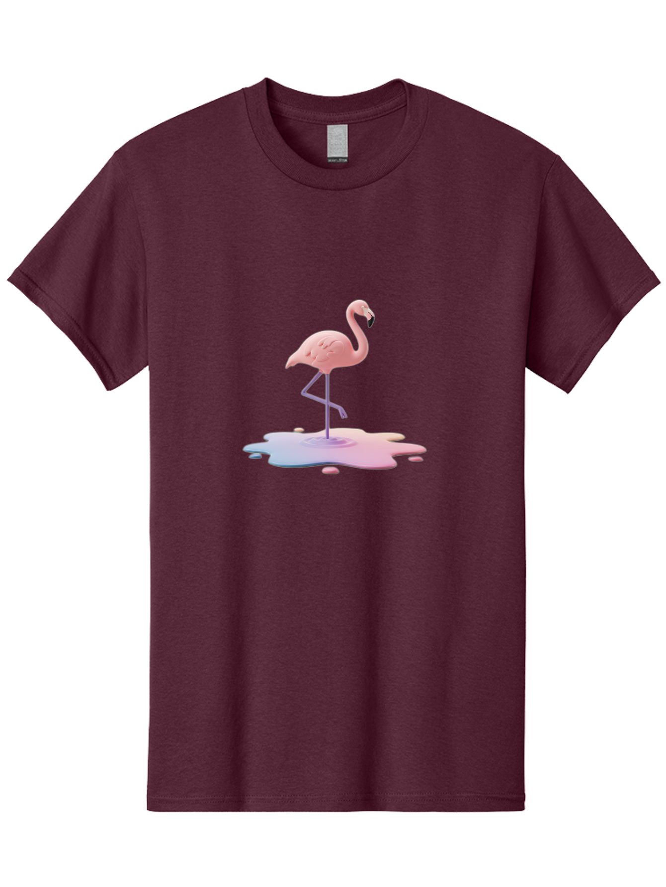 Flamingo-In-Paint Men'S Graphic Tee, 100% Cotton, Comfortable Casual Summer Wear, Machine Washable, Vintage Camera, Old Camera, Antique Camera, Black Camera, Classic Photography, Photography Equipment, Nostalgic Device, Film Camera, Camera Art Bak597