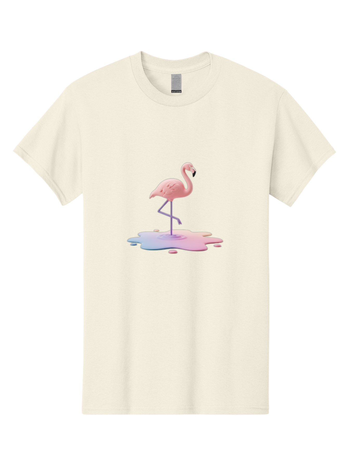 Flamingo-In-Paint Men'S Graphic Tee, 100% Cotton, Comfortable Casual Summer Wear, Machine Washable, Vintage Camera, Old Camera, Antique Camera, Black Camera, Classic Photography, Photography Equipment, Nostalgic Device, Film Camera, Camera Art Bak597