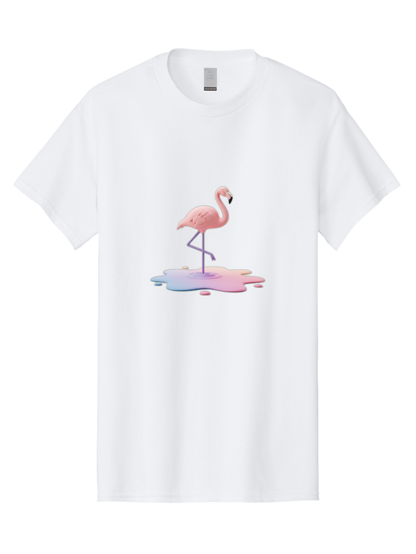 Flamingo-In-Paint Men'S Graphic Tee, 100% Cotton, Comfortable Casual Summer Wear, Machine Washable, Vintage Camera, Old Camera, Antique Camera, Black Camera, Classic Photography, Photography Equipment, Nostalgic Device, Film Camera, Camera Art Bak597