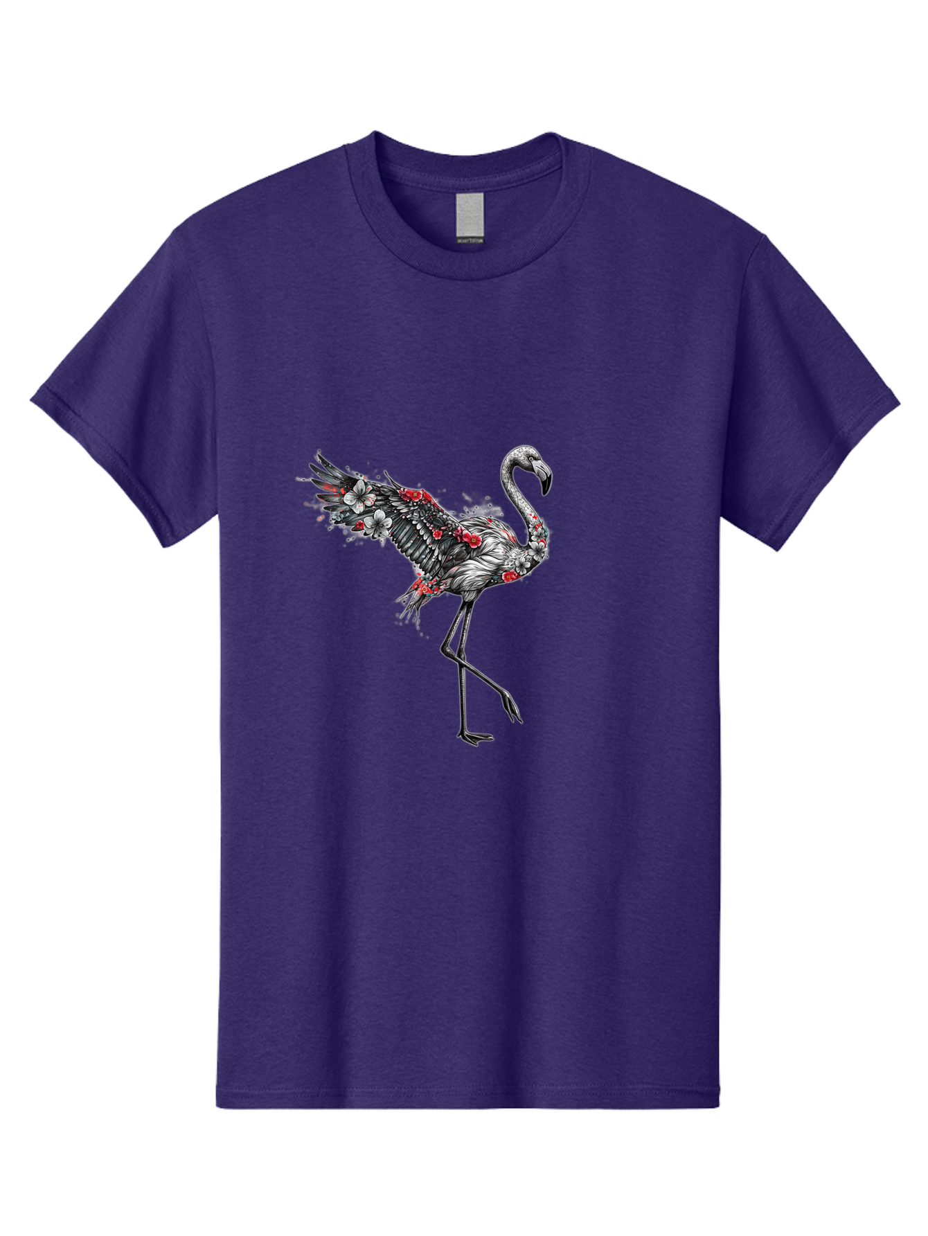 Flamingo-With-Flowers-2 Men'S Graphic Tee, 100% Cotton, Comfortable Casual Summer Wear, Machine Washable, Vintage Camera, Old Camera, Antique Camera, Black Camera, Classic Photography, Photography Equipment, Nostalgic Device, Film Camera, Bak601