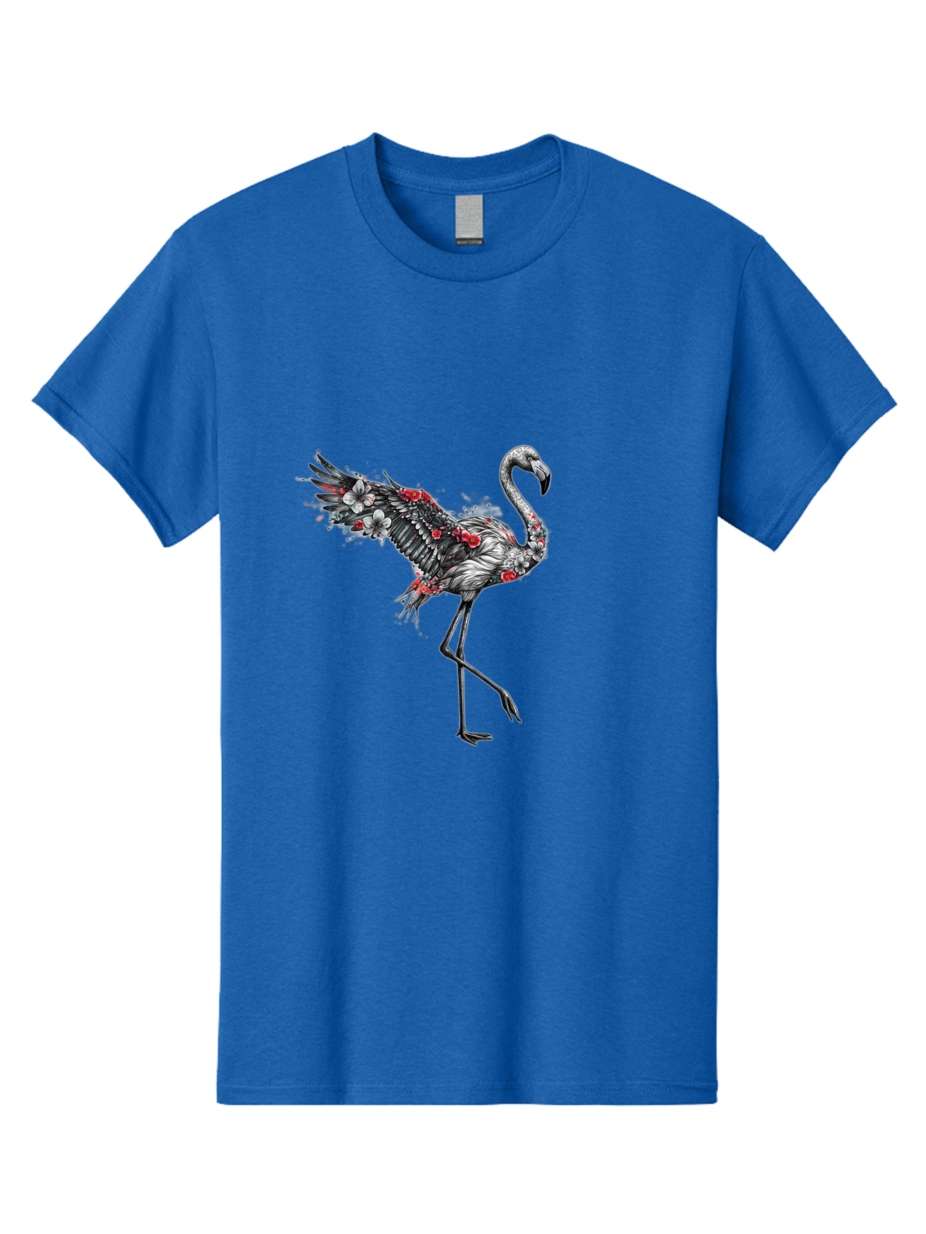 Flamingo-With-Flowers-2 Men'S Graphic Tee, 100% Cotton, Comfortable Casual Summer Wear, Machine Washable, Vintage Camera, Old Camera, Antique Camera, Black Camera, Classic Photography, Photography Equipment, Nostalgic Device, Film Camera, Bak601