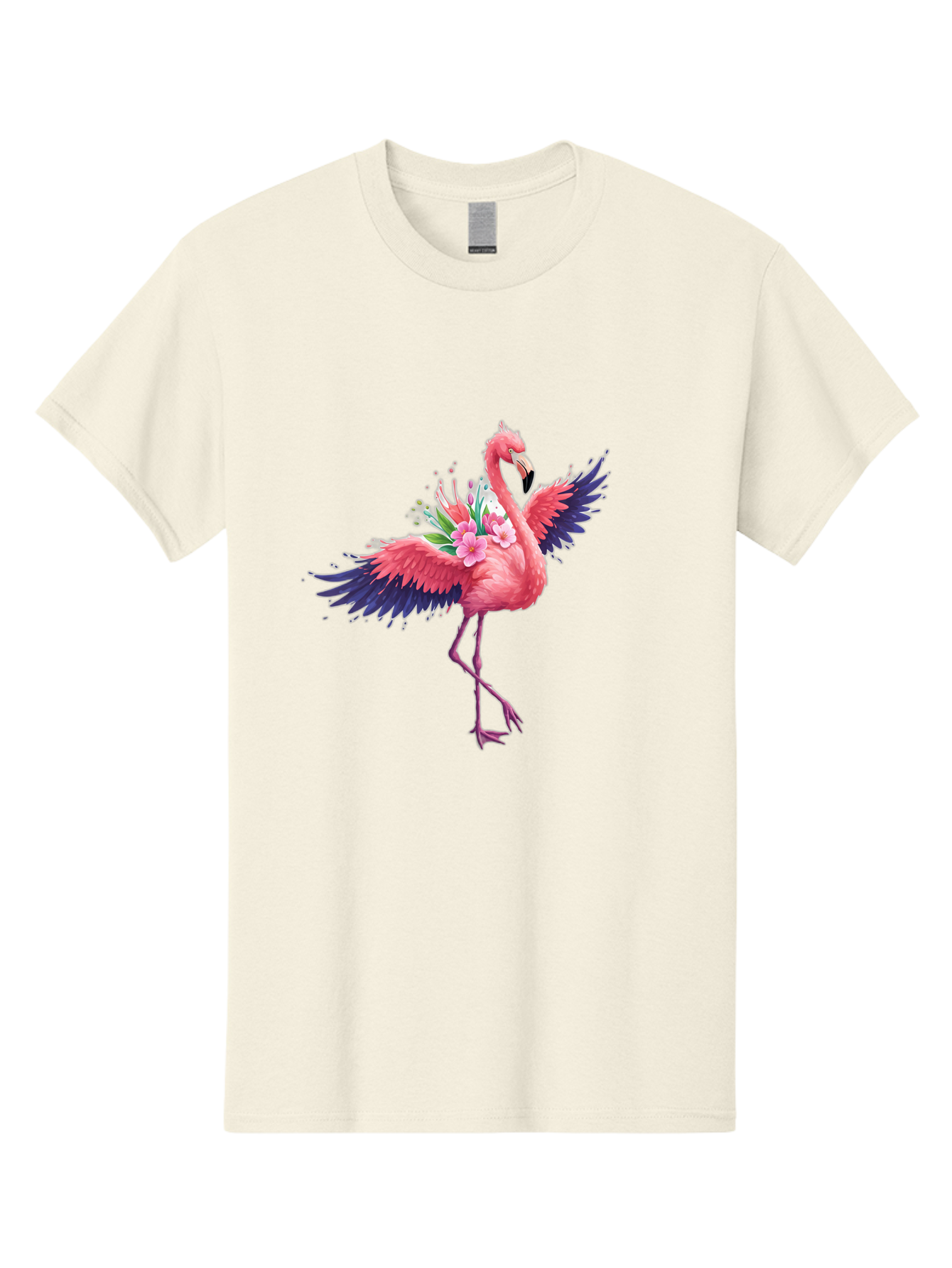 Flamingo-With-Flowers-3 Men'S Graphic Tee, 100% Cotton, Comfortable Casual Summer Wear, Machine Washable, Vintage Camera, Old Camera, Antique Camera, Black Camera, Classic Photography, Photography Equipment, Nostalgic Device, Film Camera, Bak602