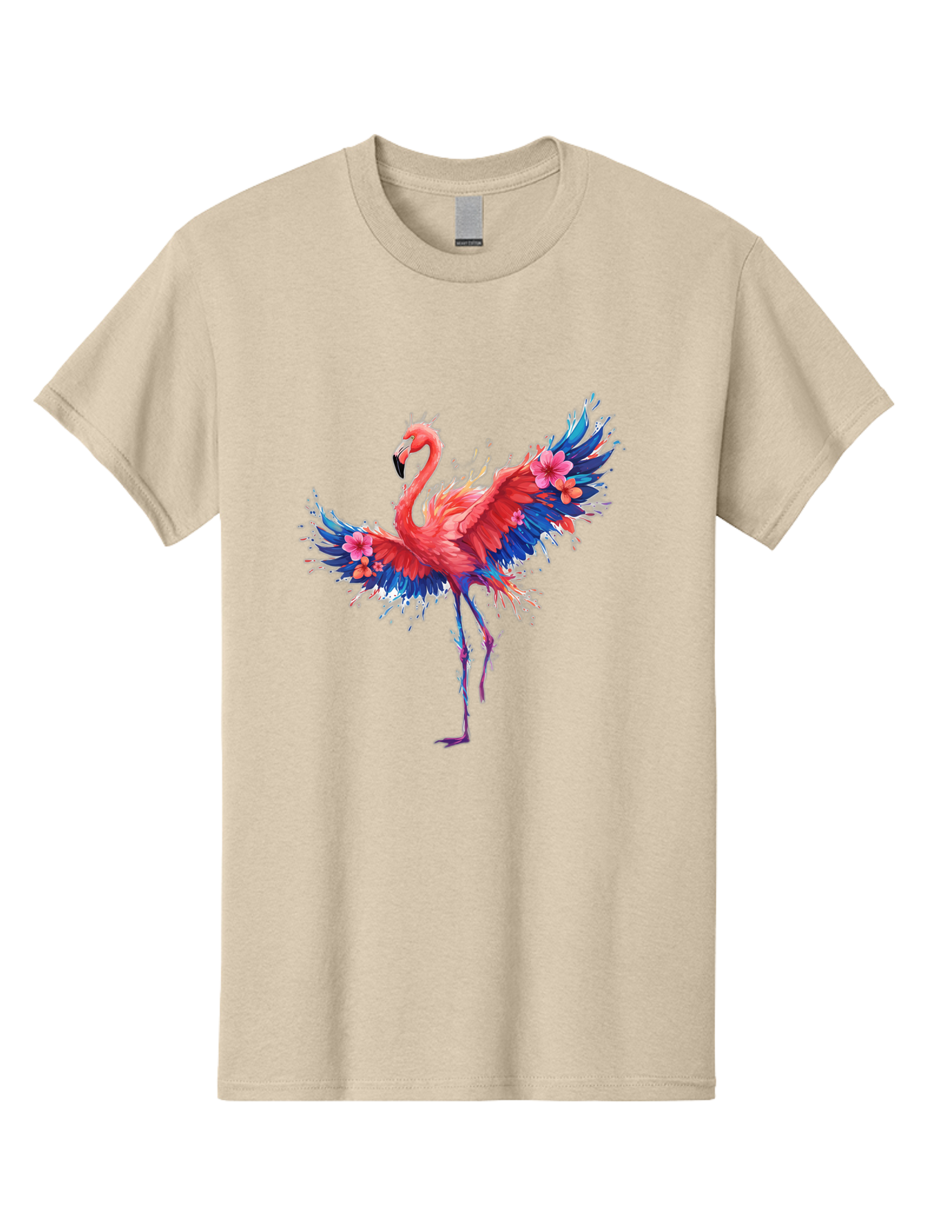 Flamingo-With-Flowers Men'S Graphic Tee, 100% Cotton, Comfortable Casual Summer Wear, Machine Washable, Vintage Camera, Old Camera, Antique Camera, Black Camera, Classic Photography, Photography Equipment, Nostalgic Device, Film Camera, Bak603