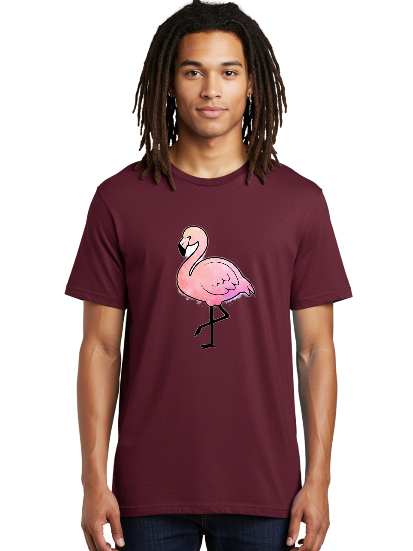 Flamingo Men'S Graphic Tee, 100% Cotton, Comfortable Casual Summer Wear, Machine Washable, Vintage Camera, Old Camera, Antique Camera, Black Camera, Classic Photography, Photography Equipment, Nostalgic Device, Film Camera, Camera Art Bak605