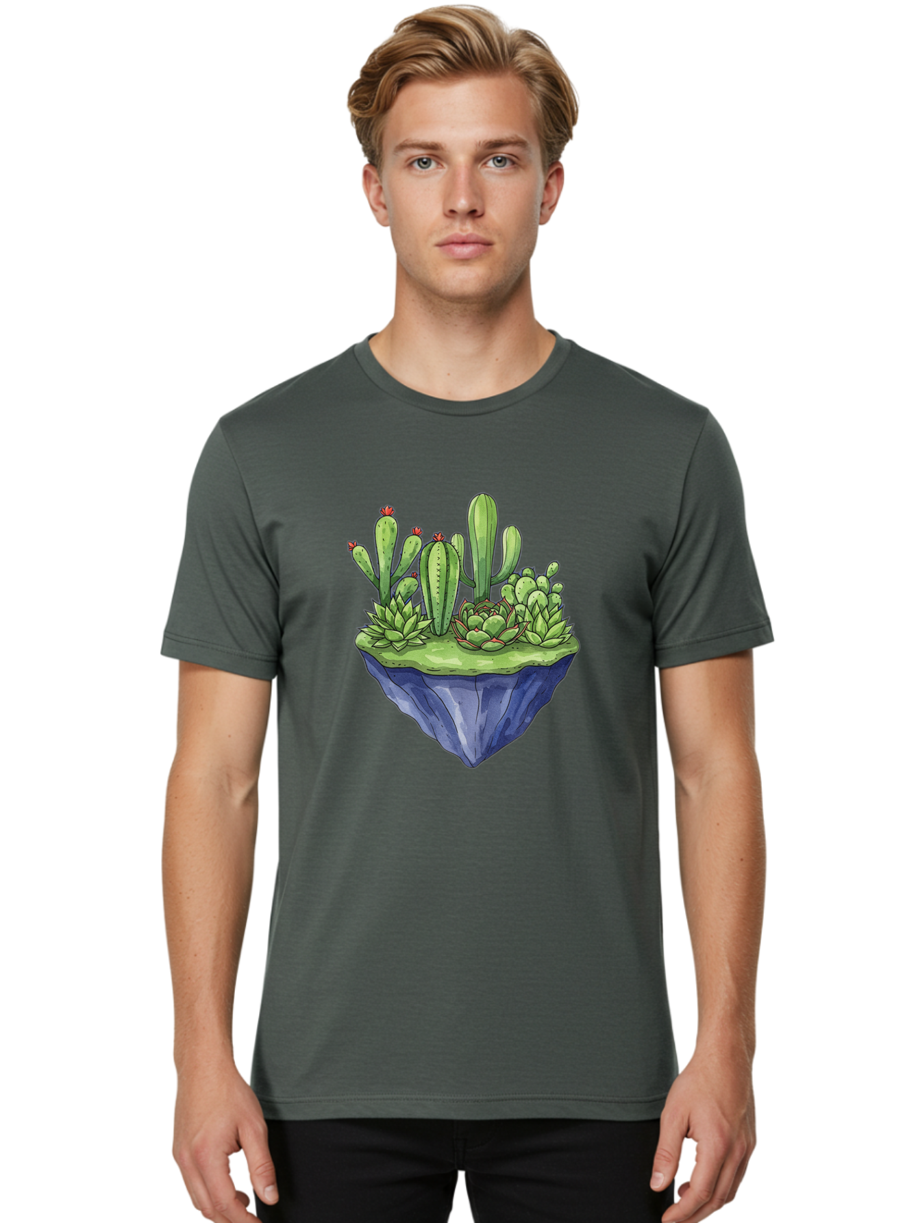 Floating-Cactus-Island Men'S Graphic Tee, 100% Cotton, Comfortable Casual Summer Wear, Machine Washable, Vintage Camera, Old Camera, Antique Camera, Black Camera, Classic Photography, Photography Equipment, Nostalgic Device, Film Camera, Bak606