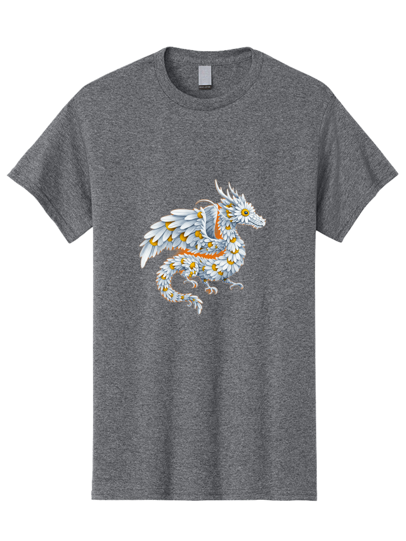 Floral-Dragon-1 Men'S Graphic Tee, 100% Cotton, Comfortable Casual Summer Wear, Machine Washable, Vintage Camera, Old Camera, Antique Camera, Black Camera, Classic Photography, Photography Equipment, Nostalgic Device, Film Camera, Camera Art Bak608