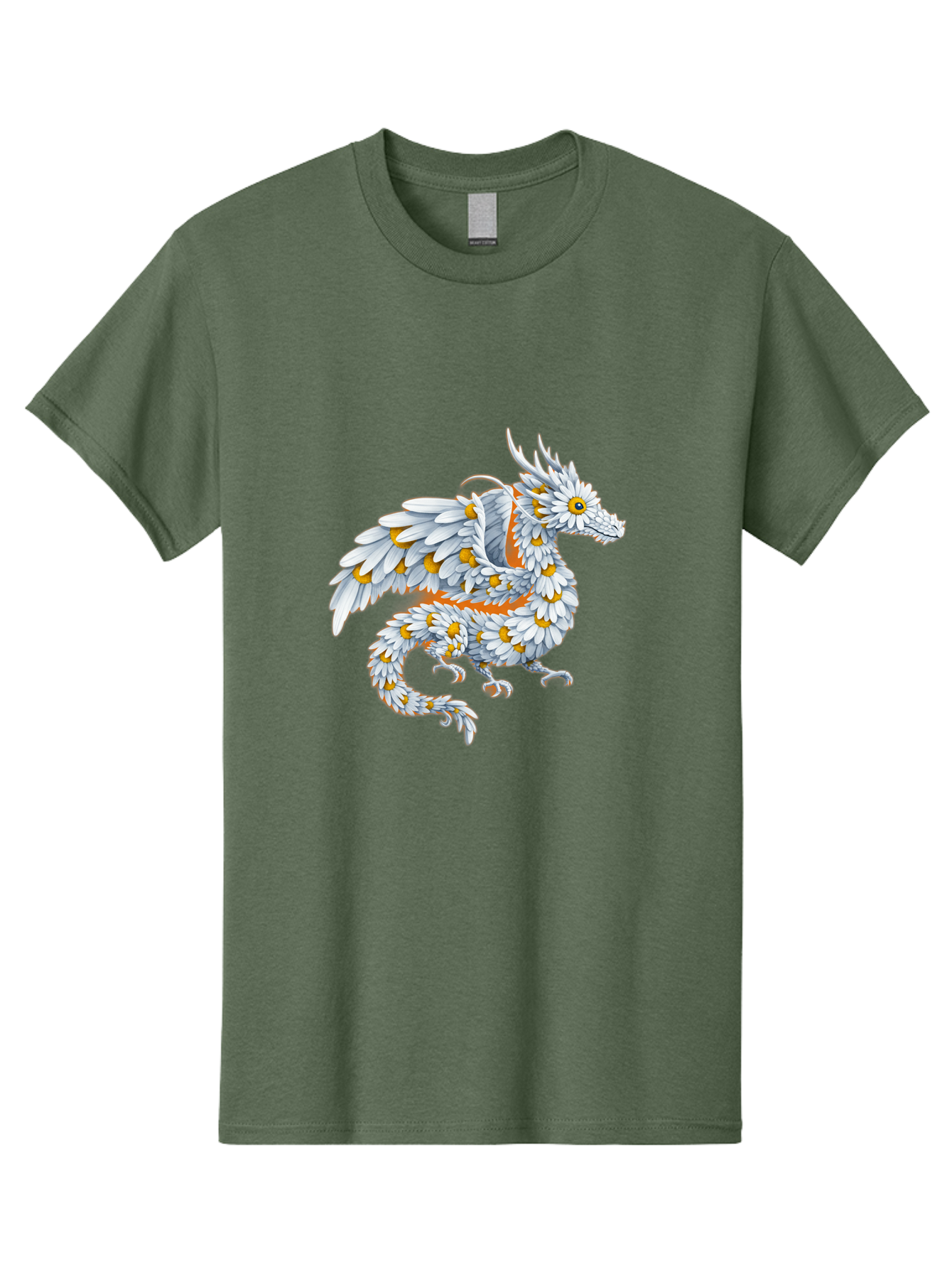 Floral-Dragon-1 Men'S Graphic Tee, 100% Cotton, Comfortable Casual Summer Wear, Machine Washable, Vintage Camera, Old Camera, Antique Camera, Black Camera, Classic Photography, Photography Equipment, Nostalgic Device, Film Camera, Camera Art Bak608